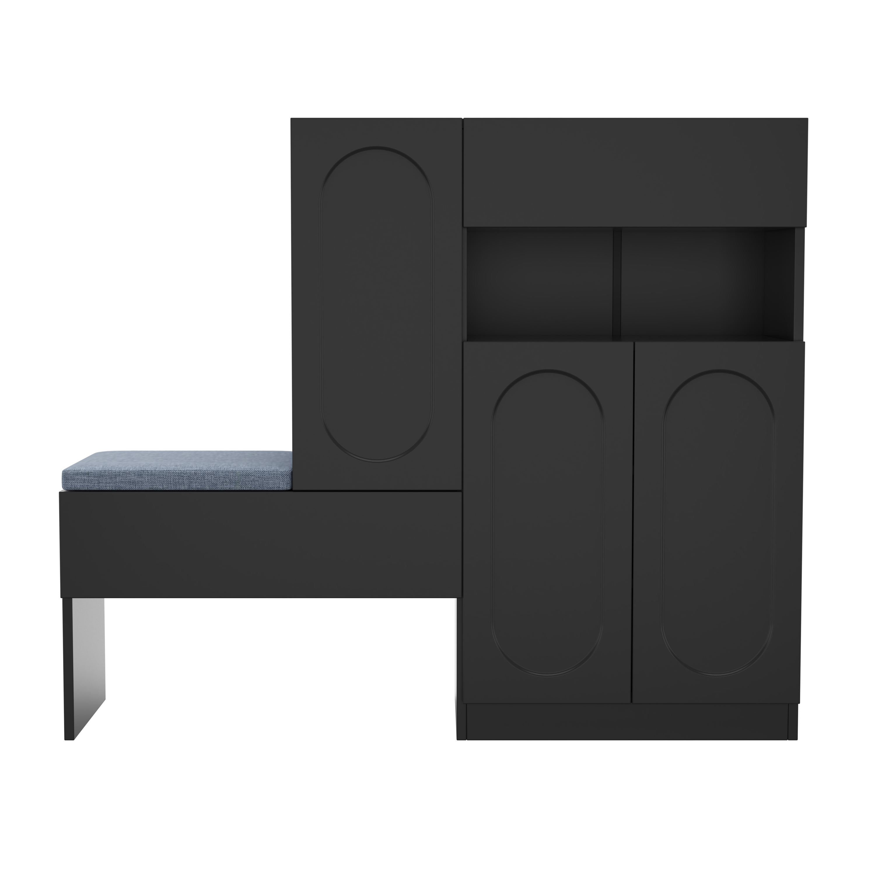 Armoire à chaussures 2-en-1 avec banc intégré, por - image 11