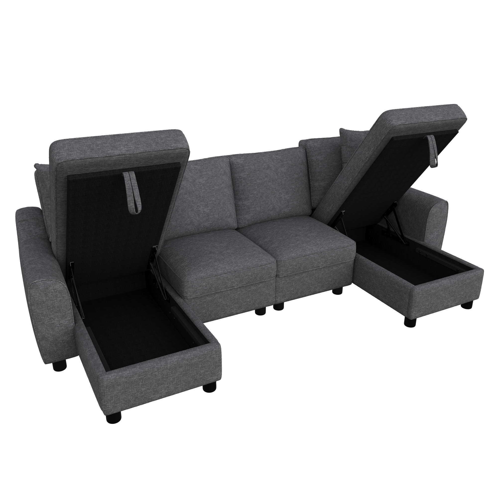 Compartiment de rangement rabattable