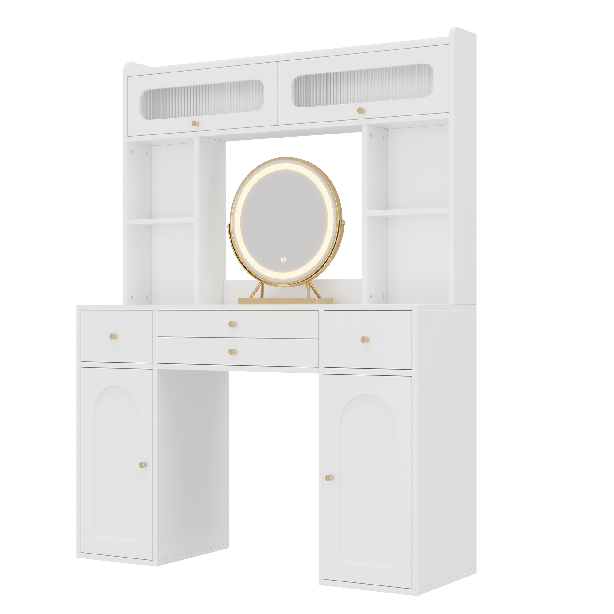 Miroir rond avec éclairage LED