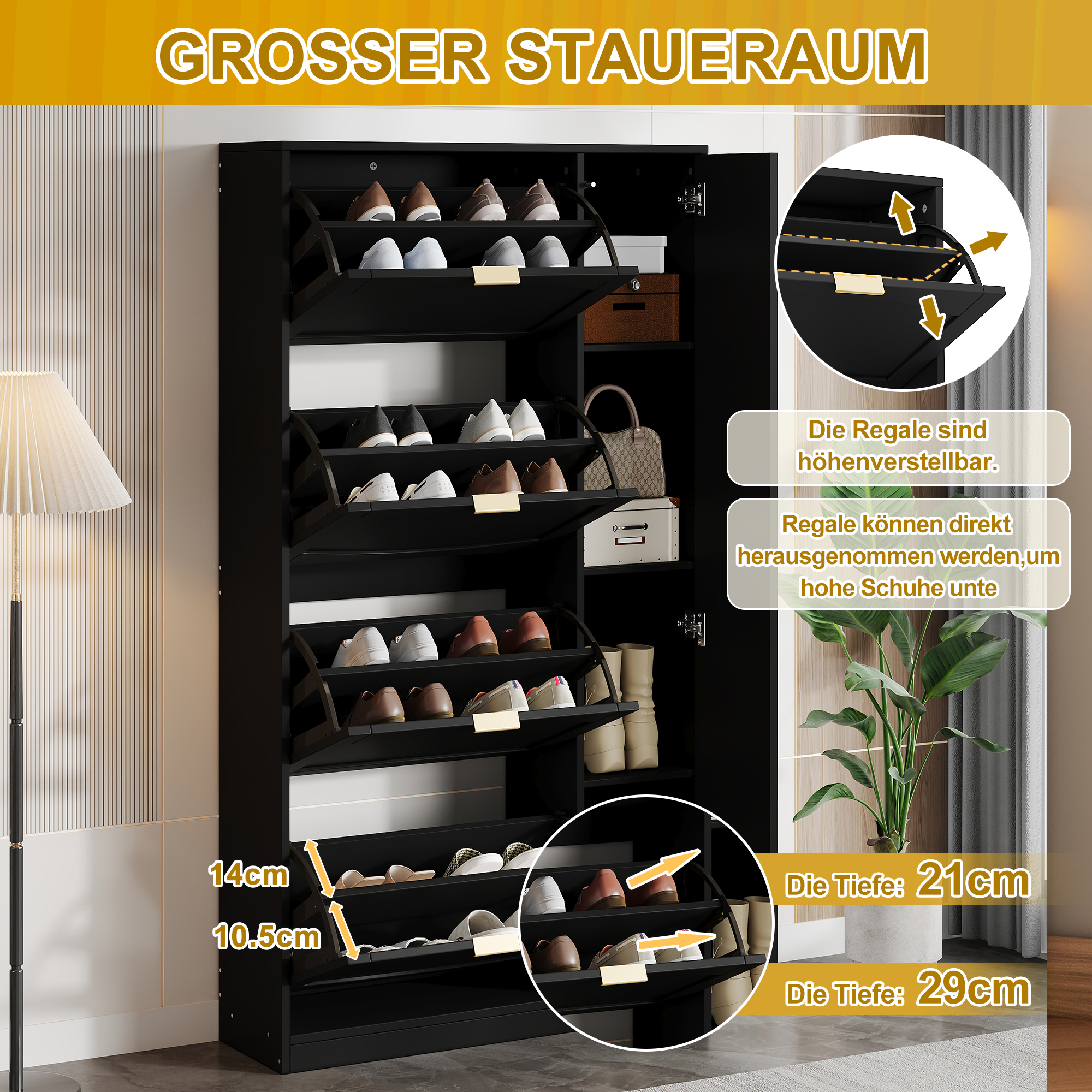 Présentation du meuble à chaussures