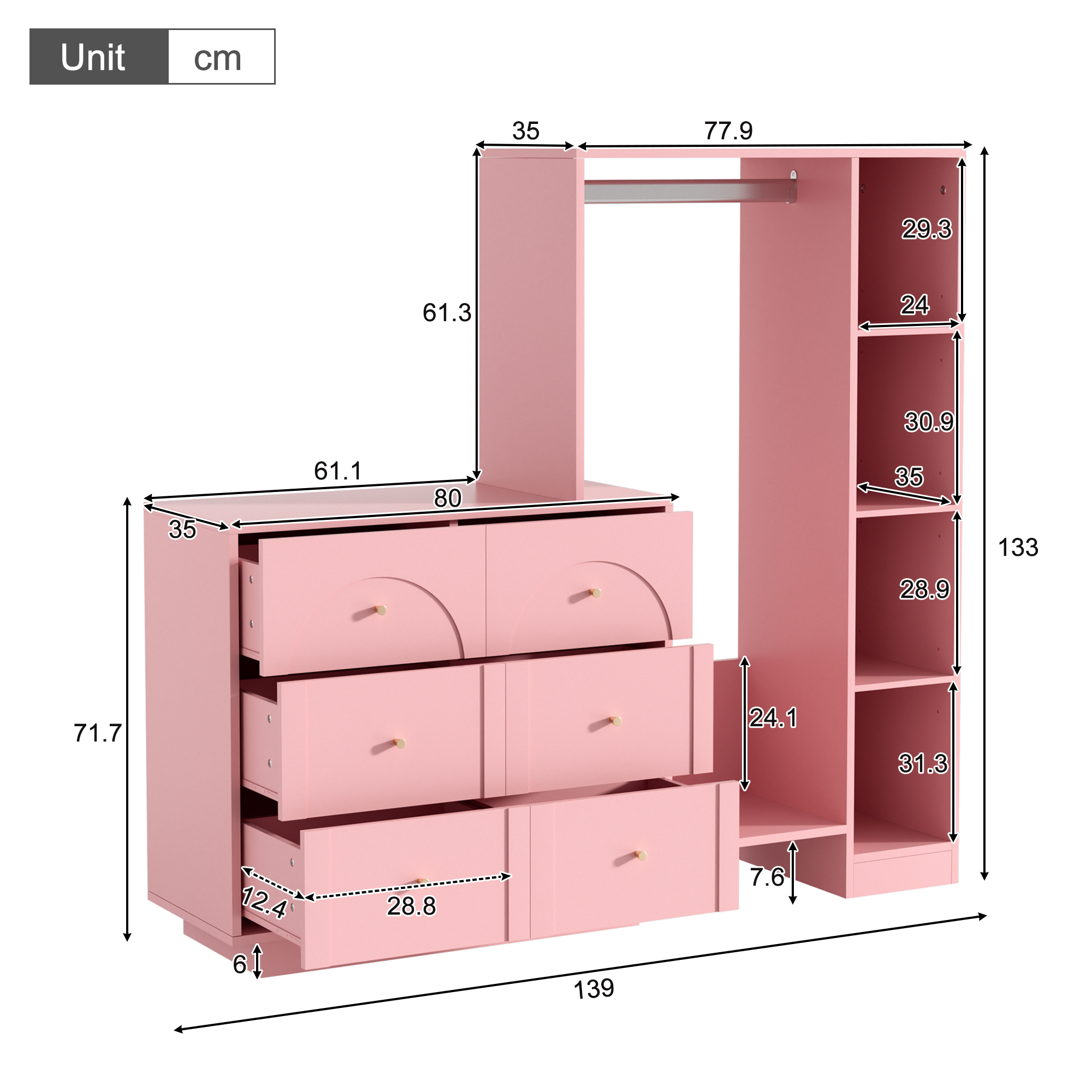Dimensions du armoire