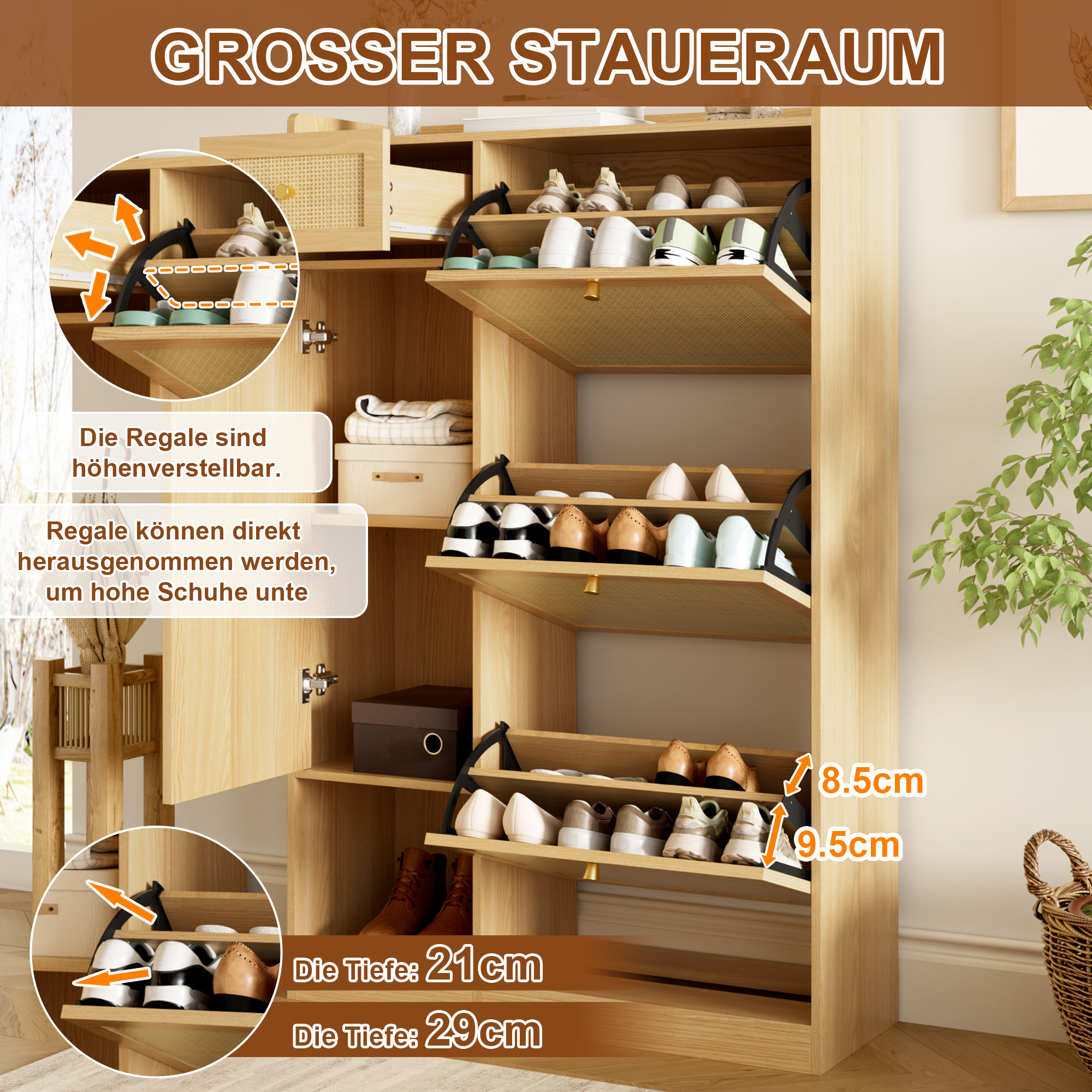 Présentation du meuble à chaussures
