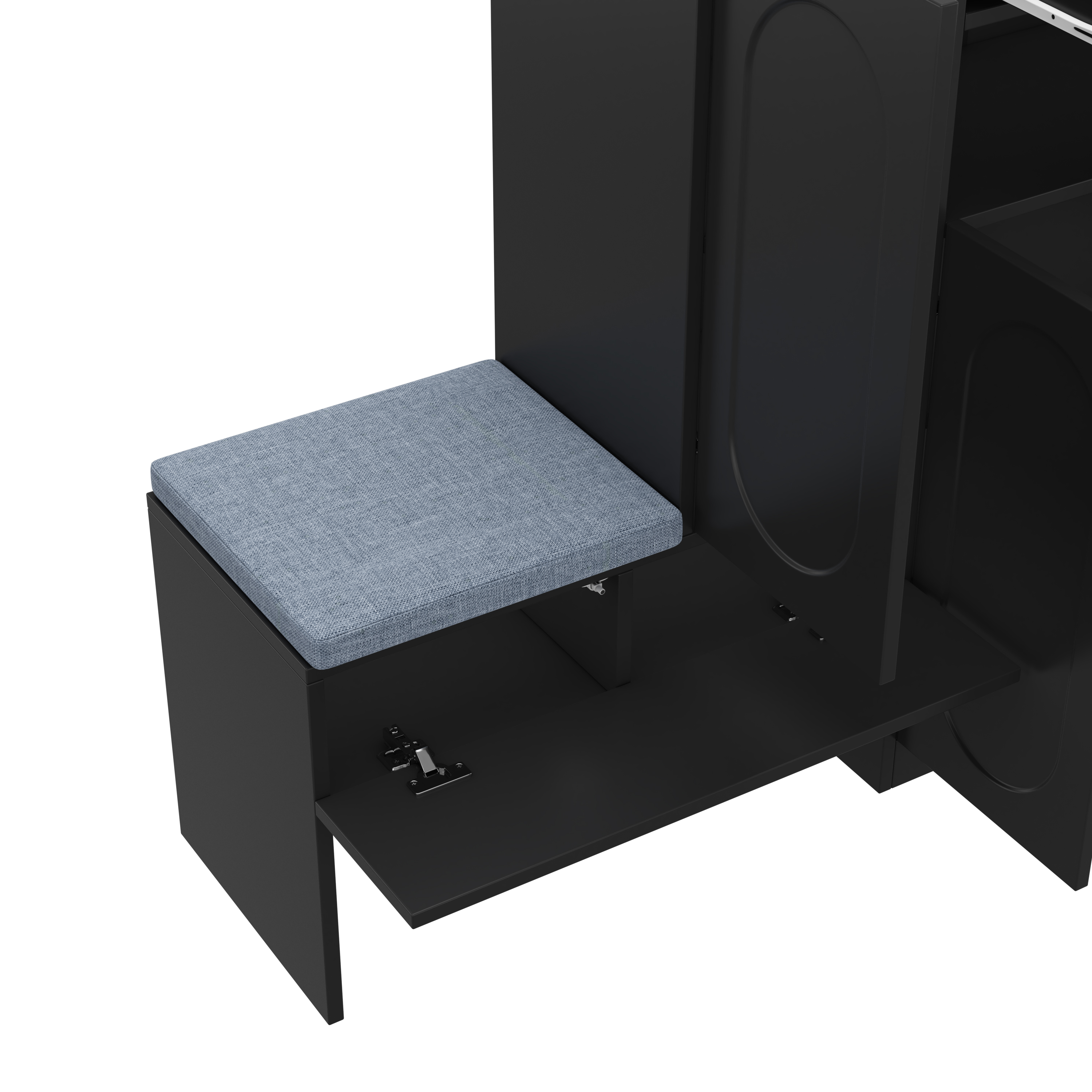 Armoire à chaussures 2-en-1 avec banc intégré, por - image 17