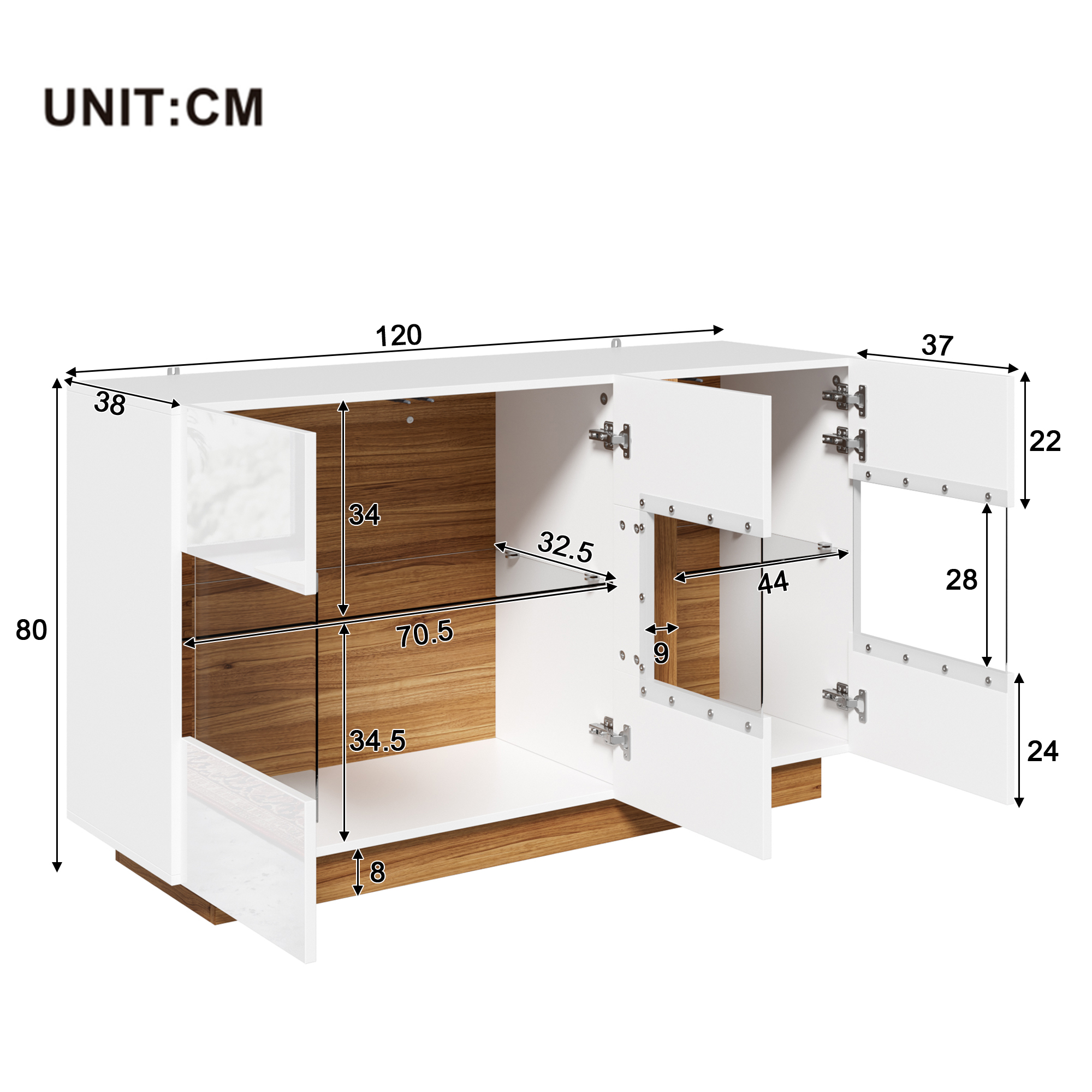 Dimensions du buffet
