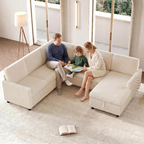 Transformation du canapé d’angle en surface de couchage