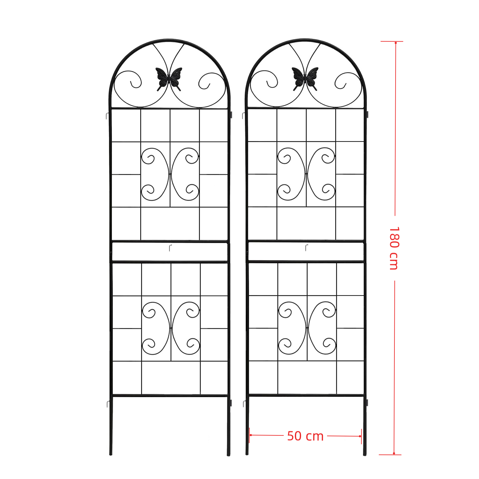 Dimensions du arche de jardin