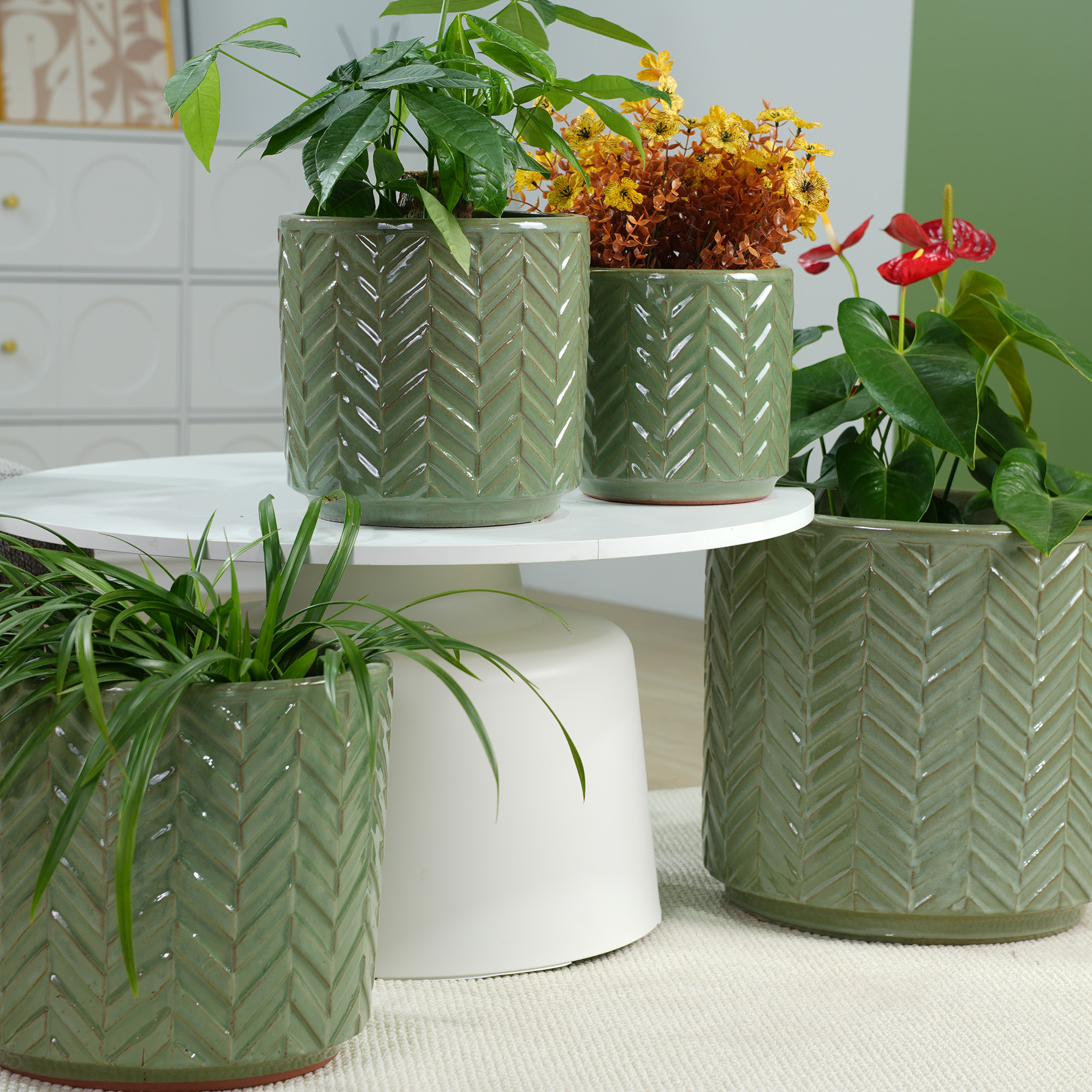 Détail du bac à plantes