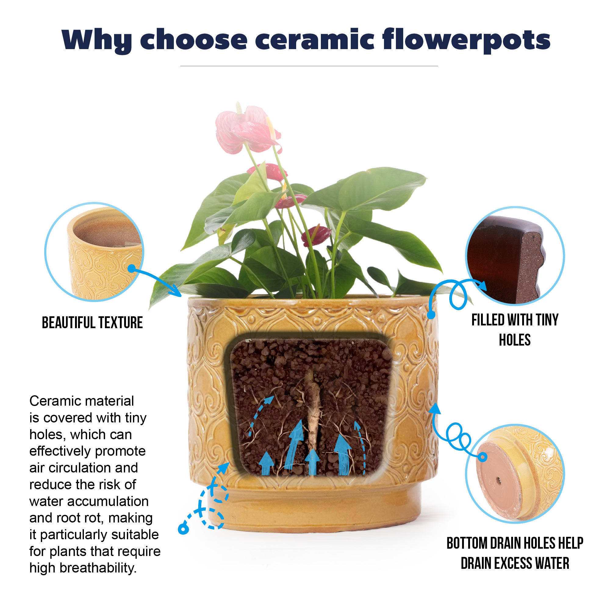 Détail du bac à plantes