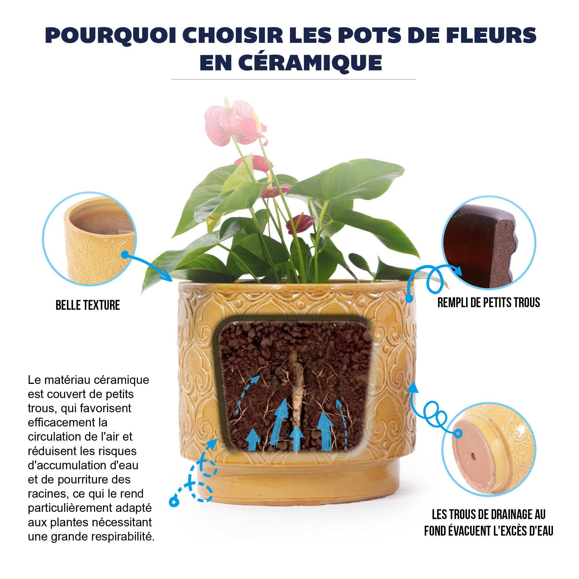 Détail du bac à plantes