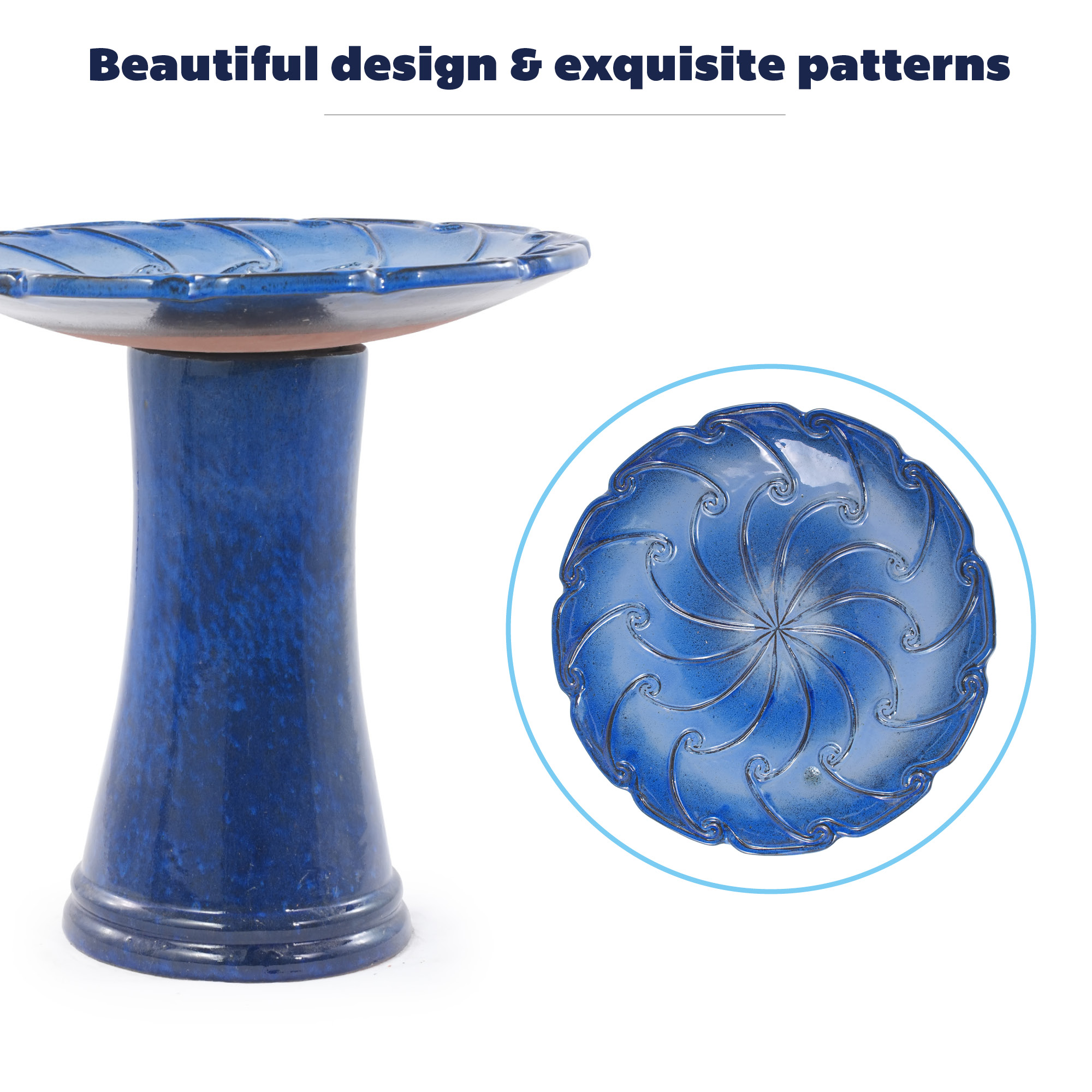 Socle élargi strié anti‑basculement, fabrication entièrement manuelle, pièce unique