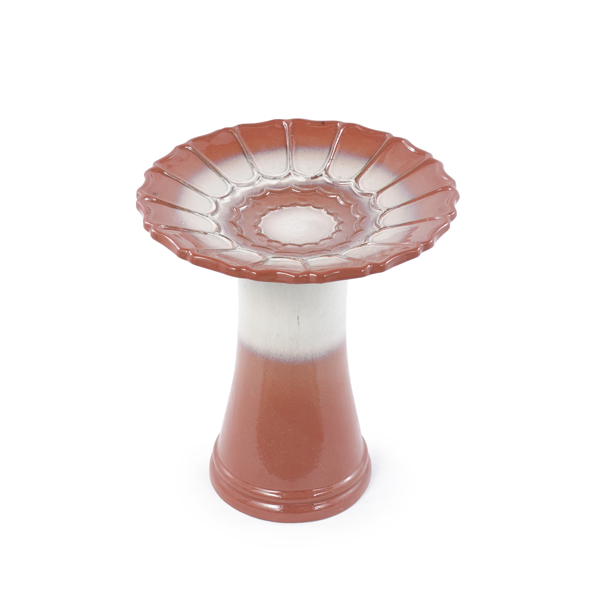 Pied conique épais socle élargi strié anti‑basculement, multifonction jardin‑terrasse‑balcon
