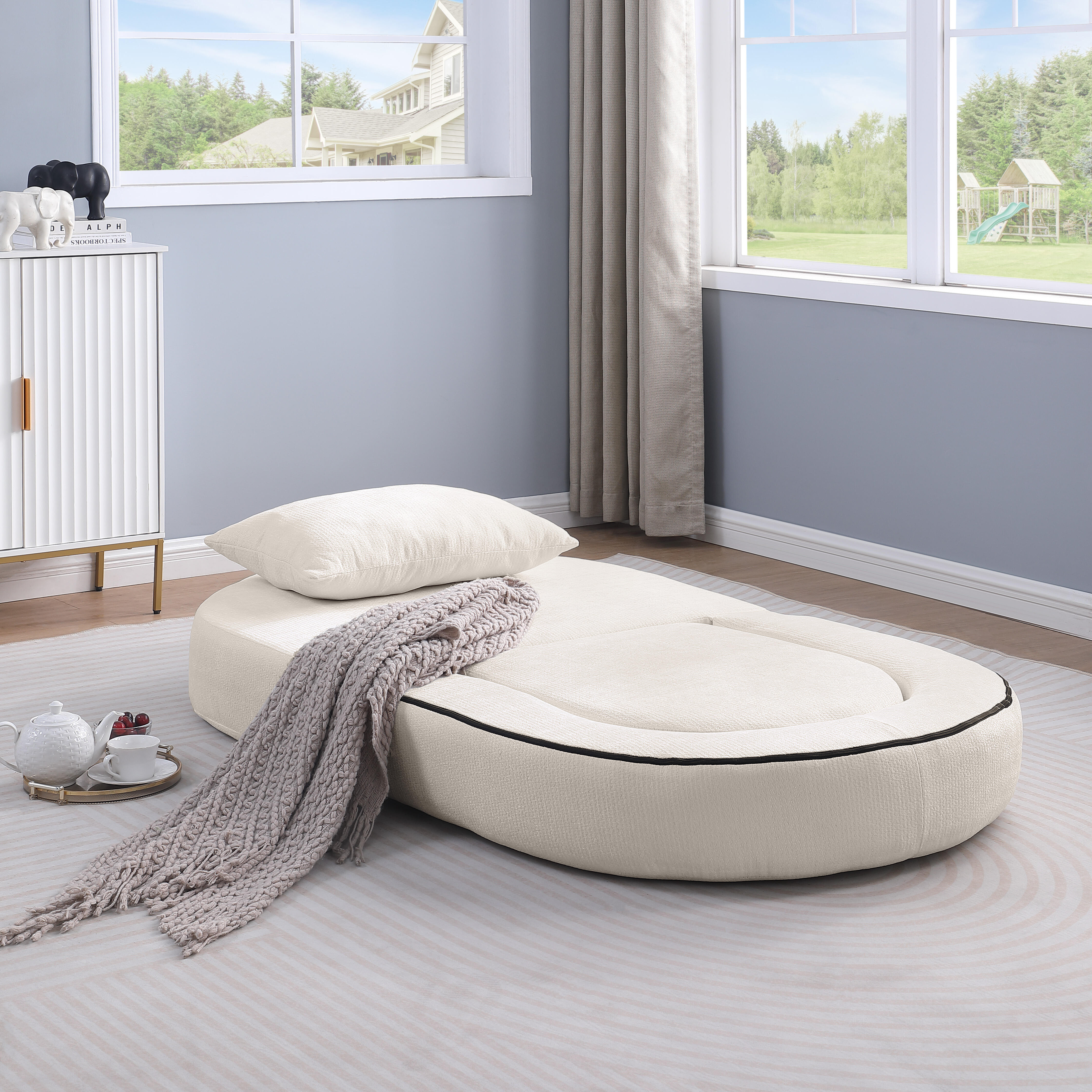 Détail du fauteuil convertible