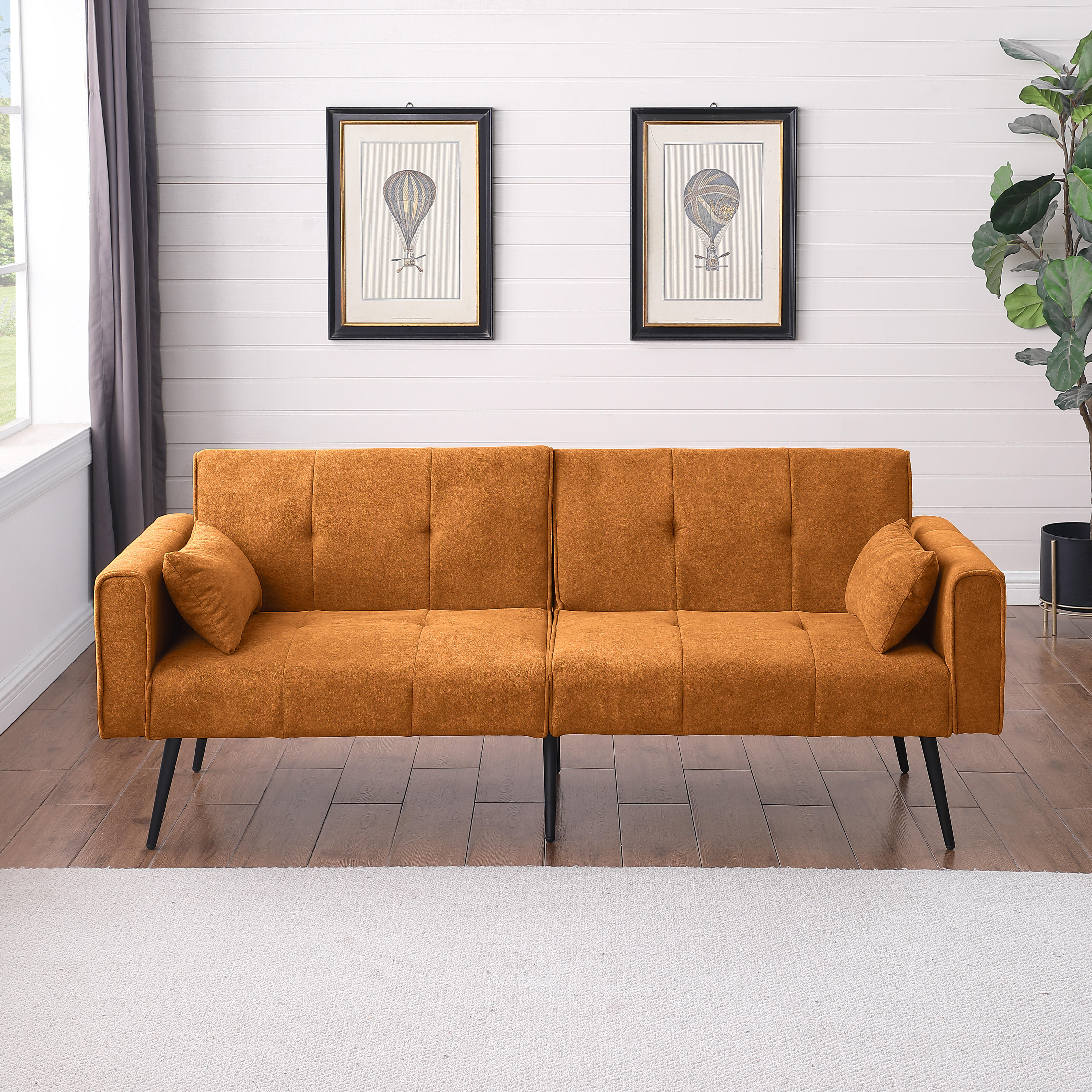 Best Choice Products Upholstered Futon Sofa Bed,Co