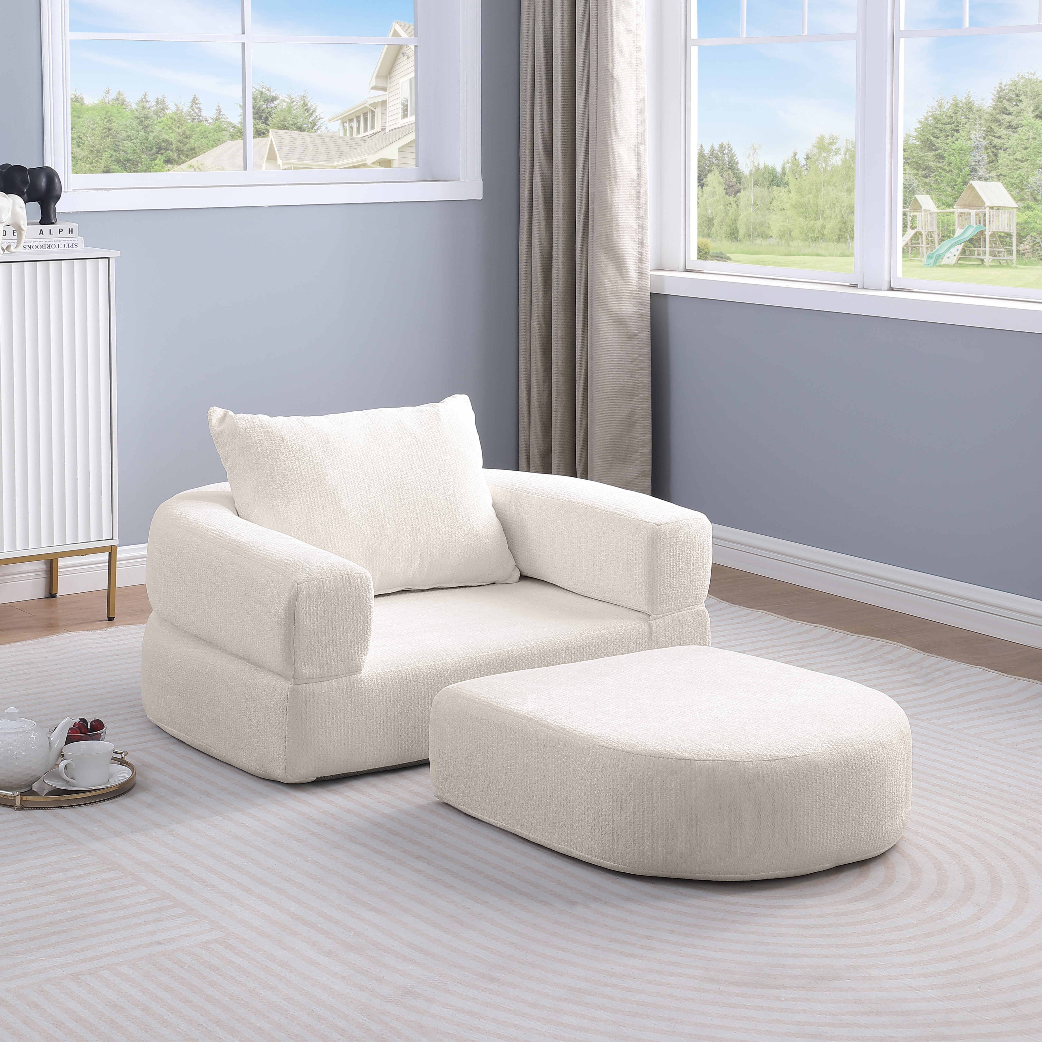 Détail du fauteuil convertible
