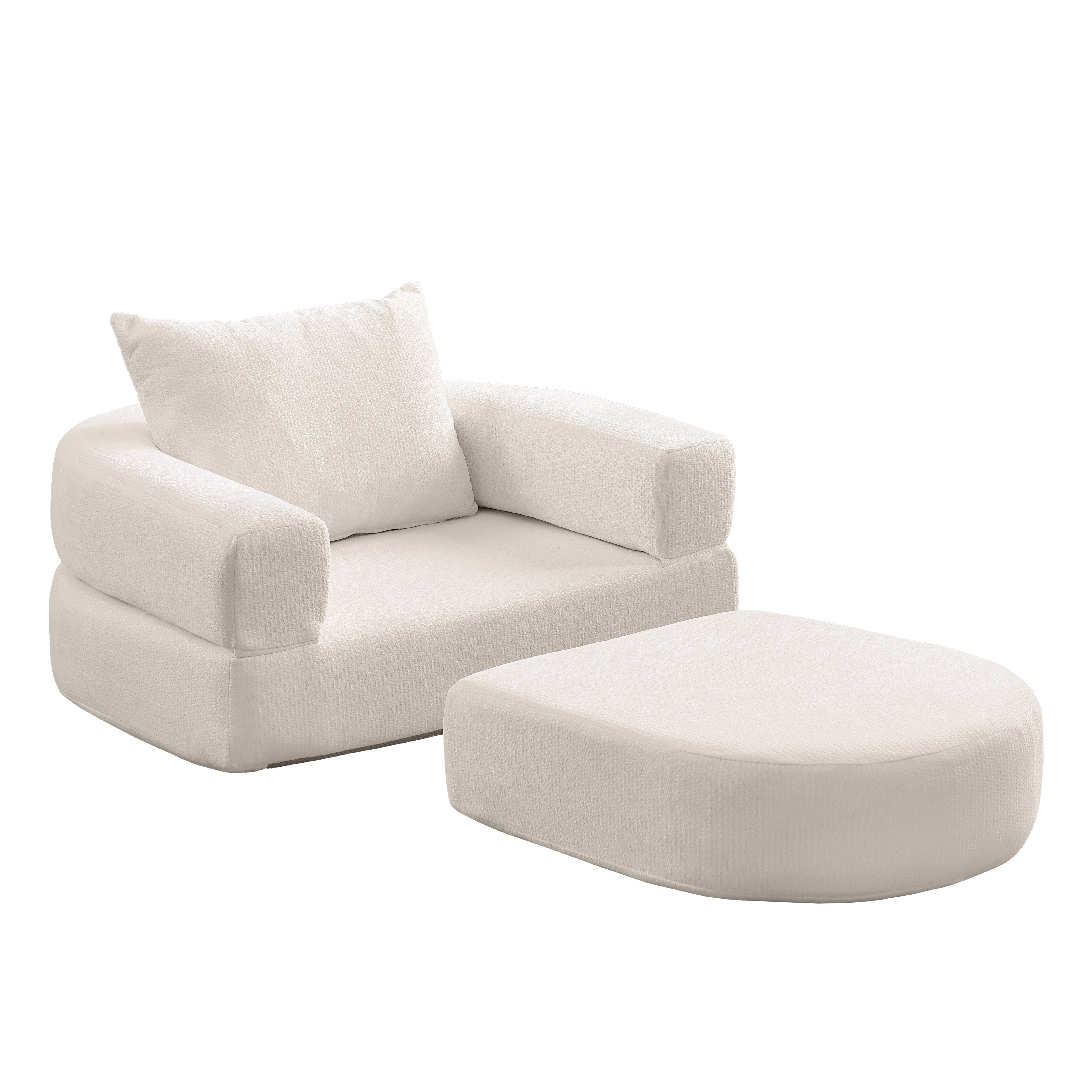 Détail du fauteuil convertible