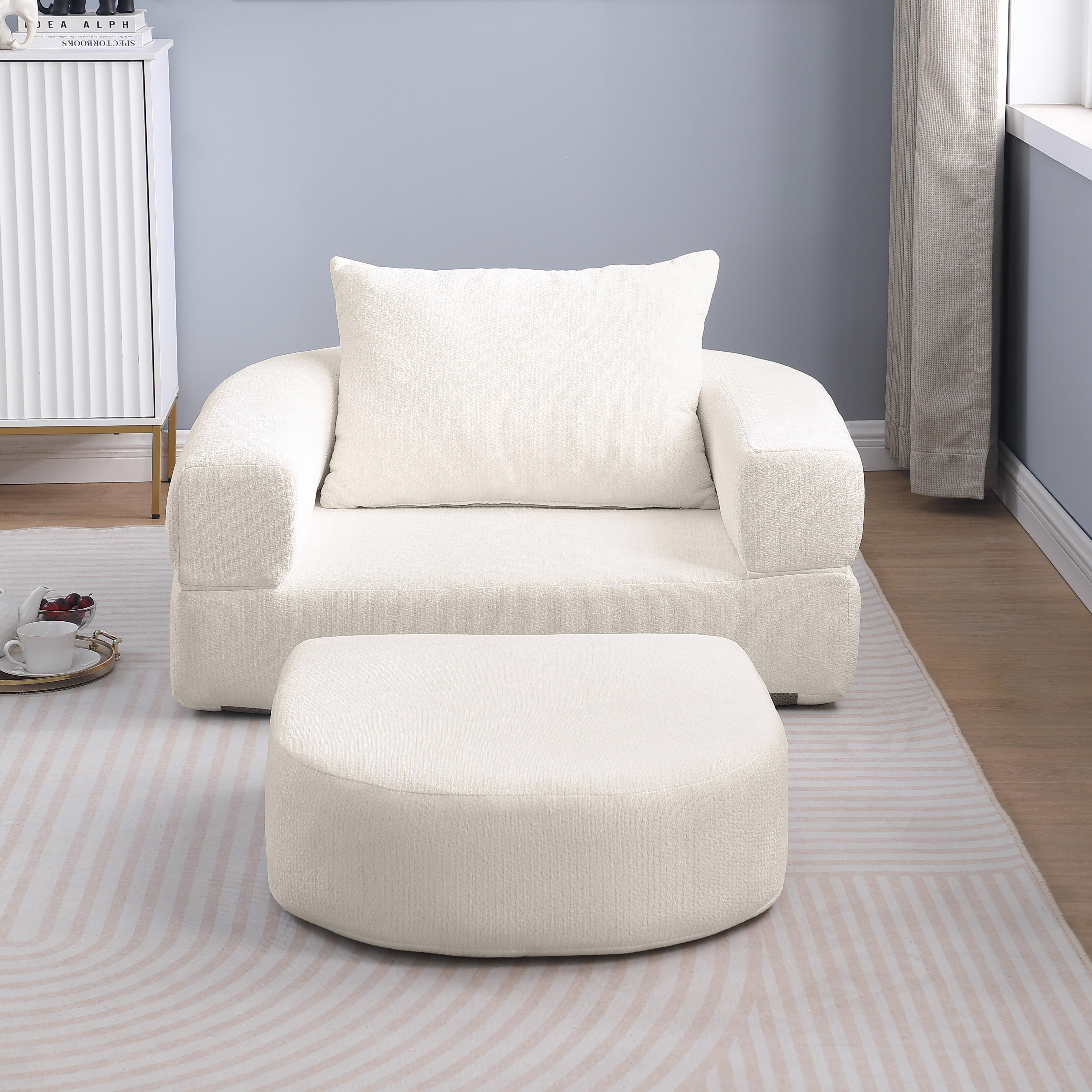 Détail du fauteuil convertible