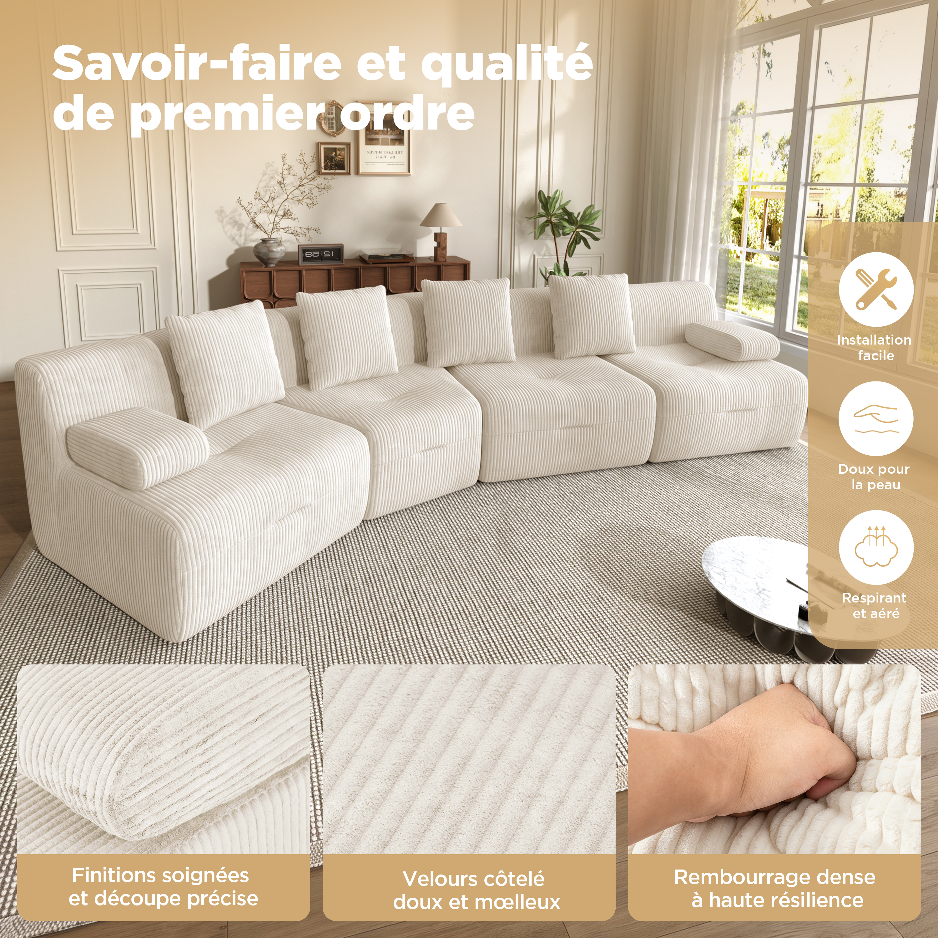 Présentation du canapé