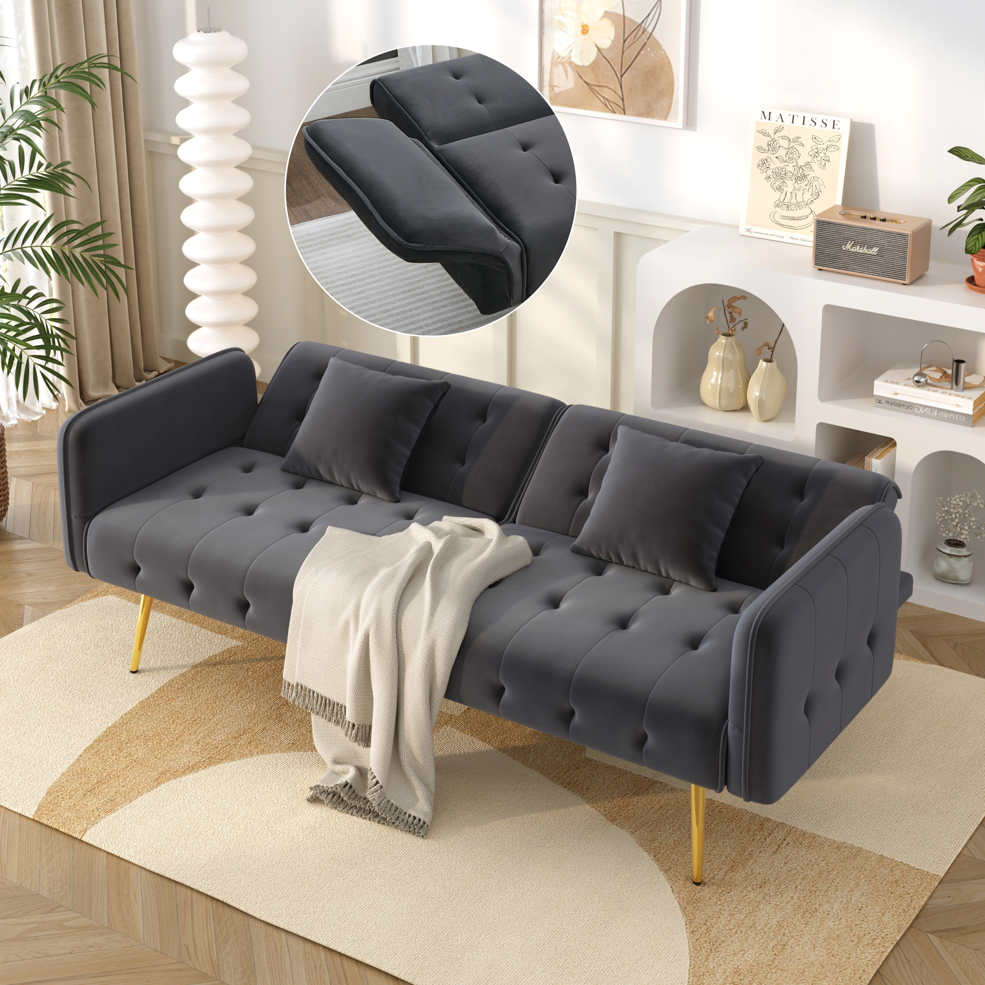 Zweisitzer-Multifunktions-Sofabett mit Bettfunktio
