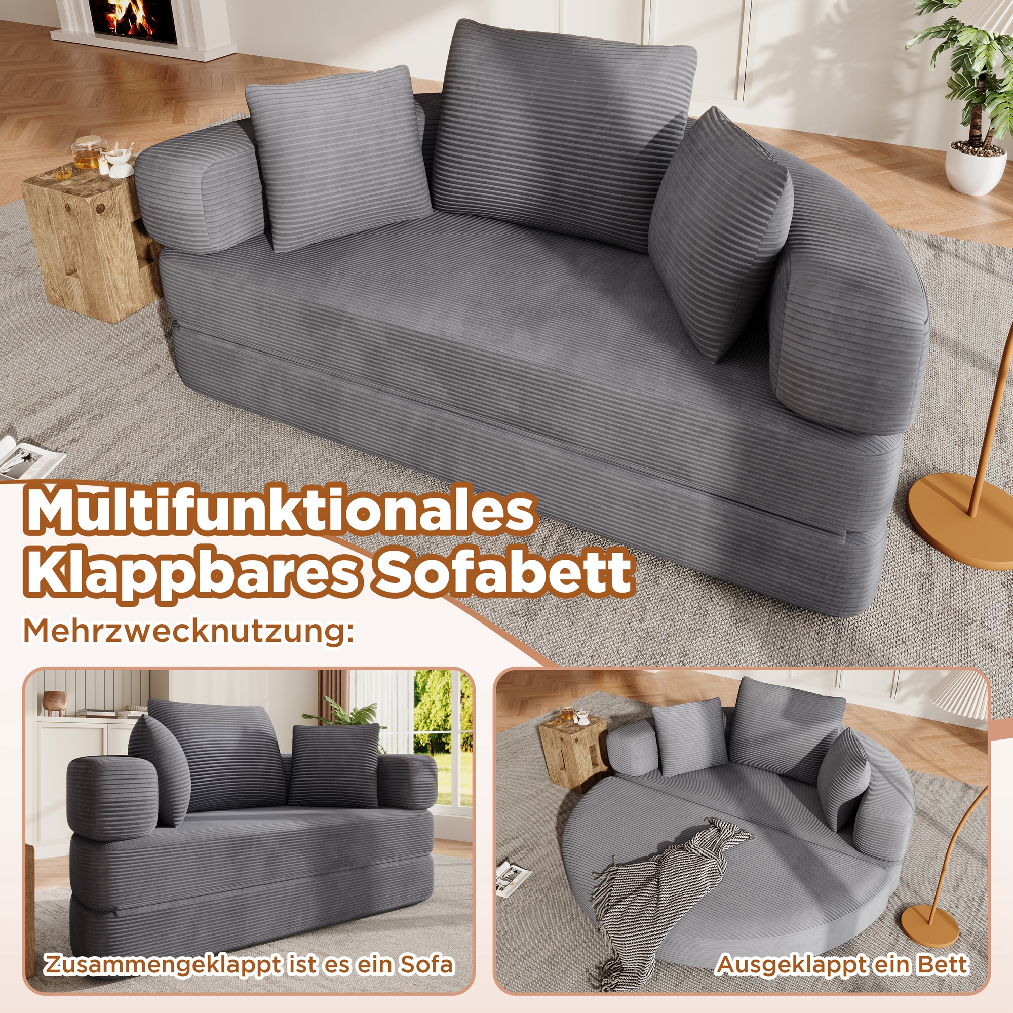 Détail du canapé modulable