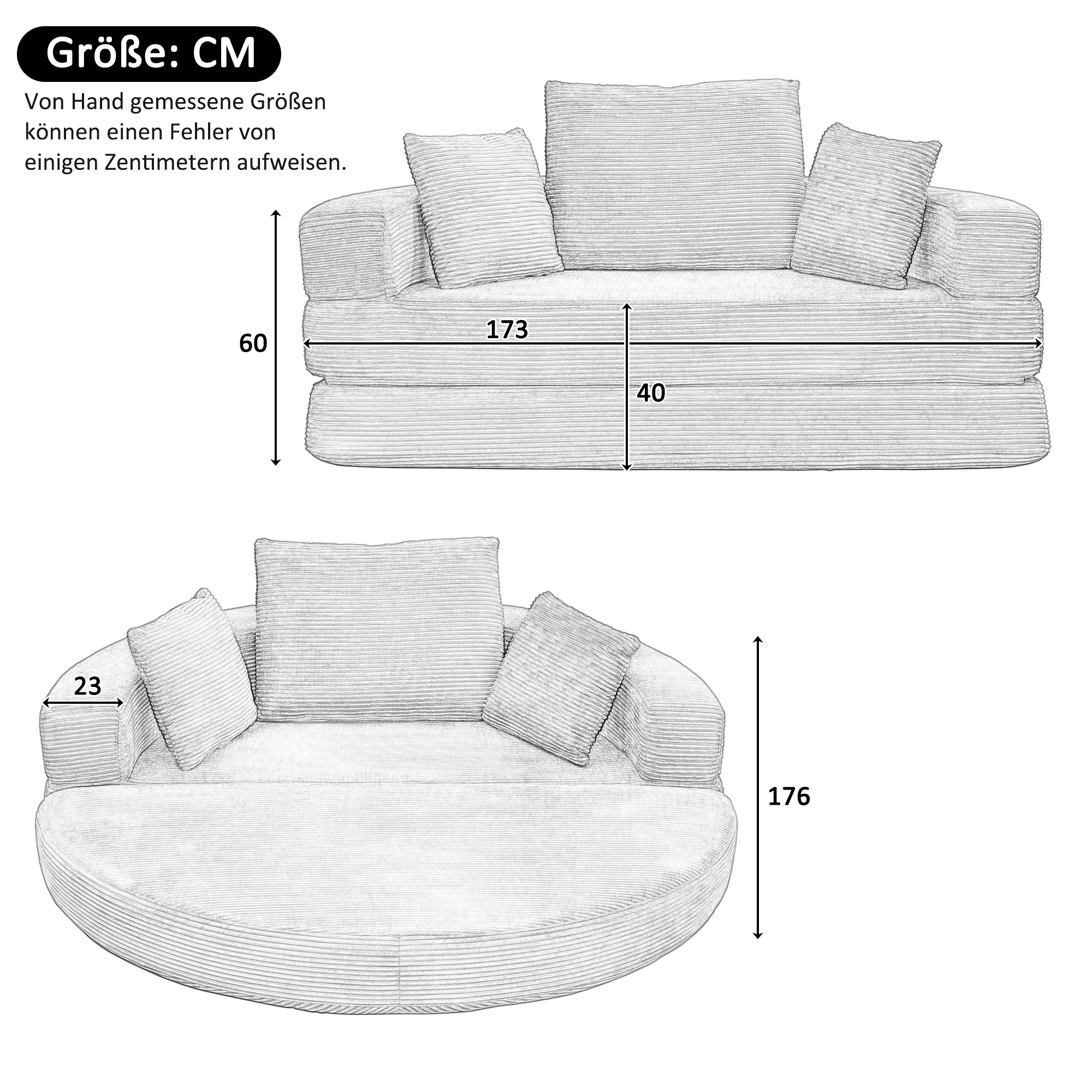 Présentation du canapé modulable