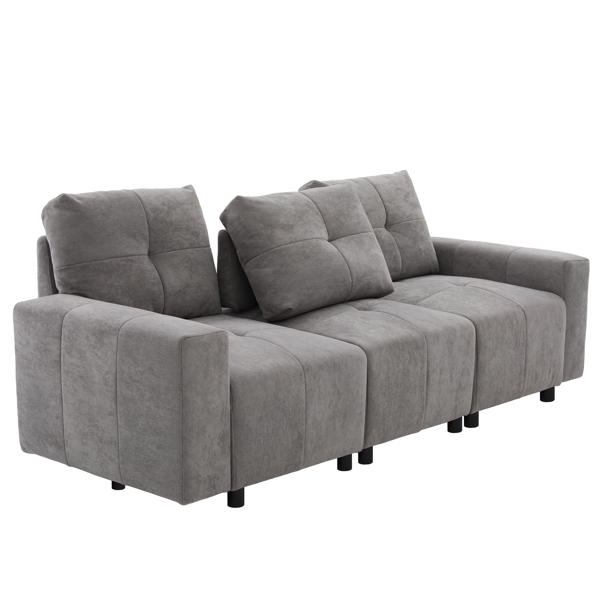 Design canapé gris moderne confortable