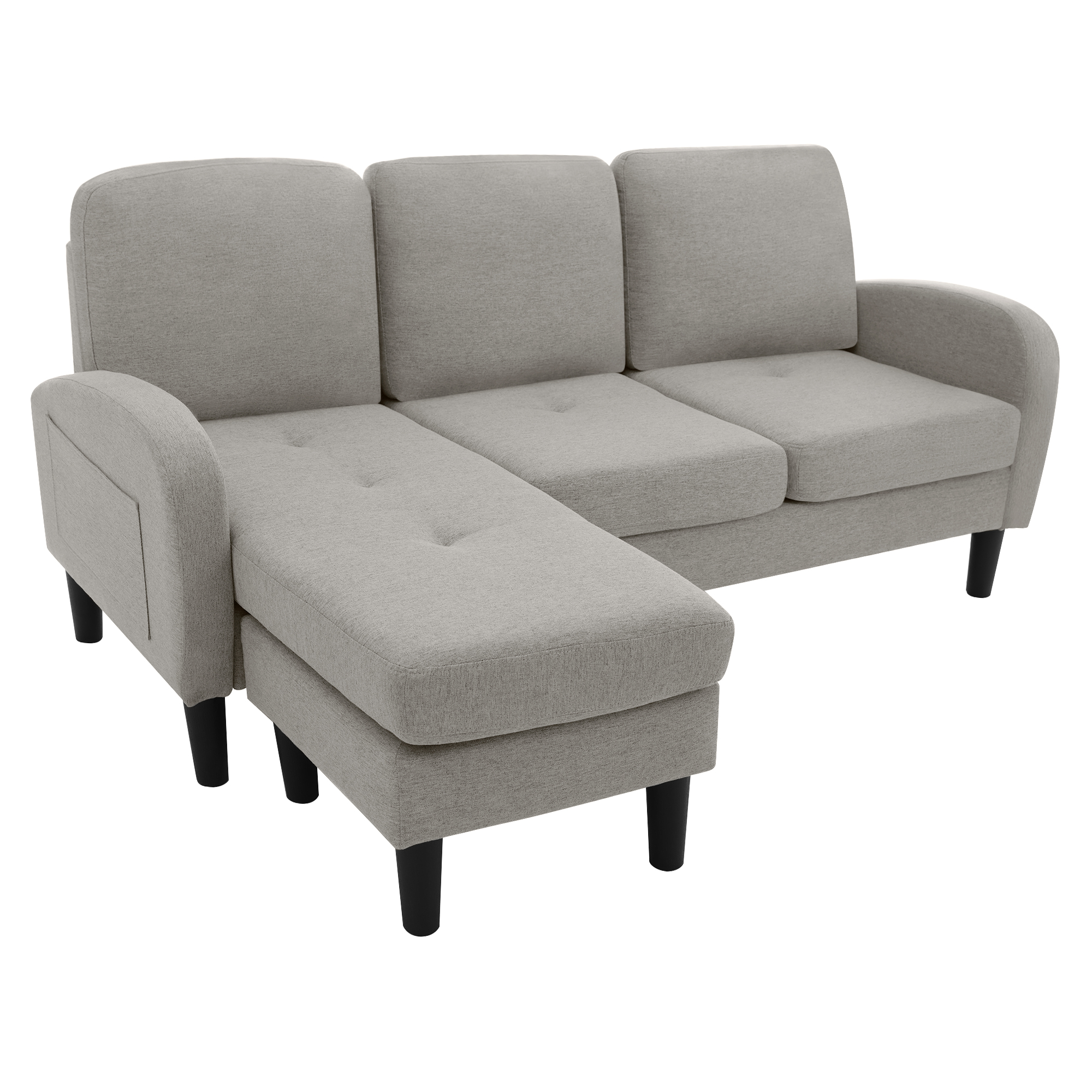 Design canapé angle moderne gris