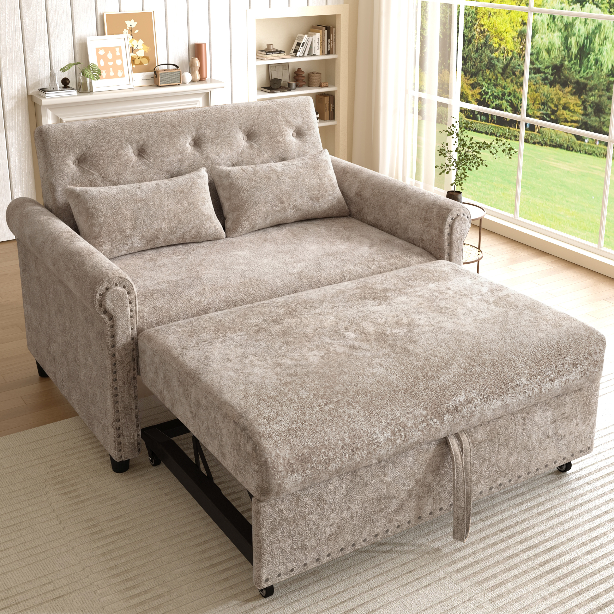 Moderne 3-in-1 Schlafsofa Couch mit Schlaffunktion