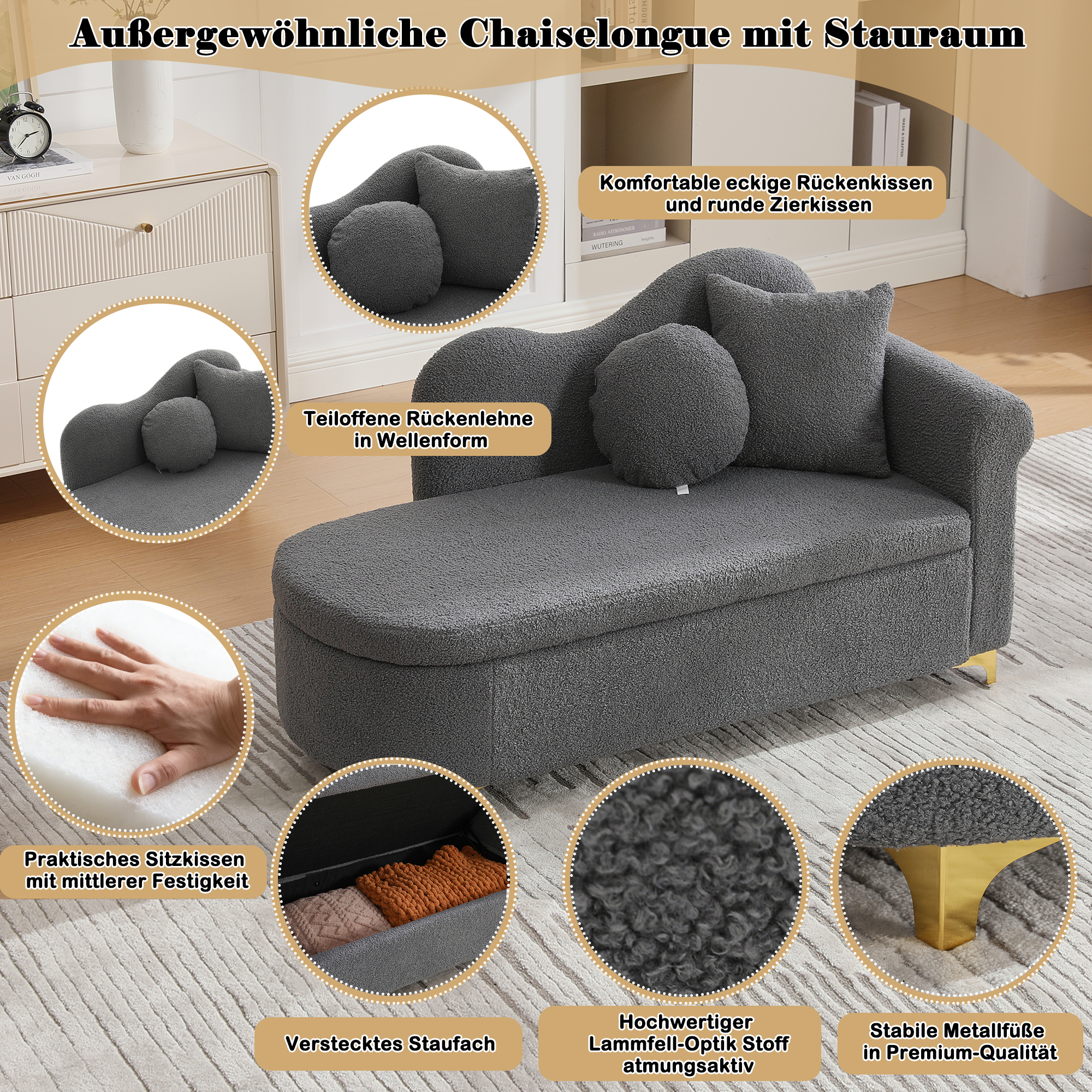 Chaise longue rétro - Vue principale