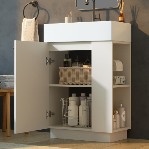 Façade ondulée avec finition aspect bois naturel