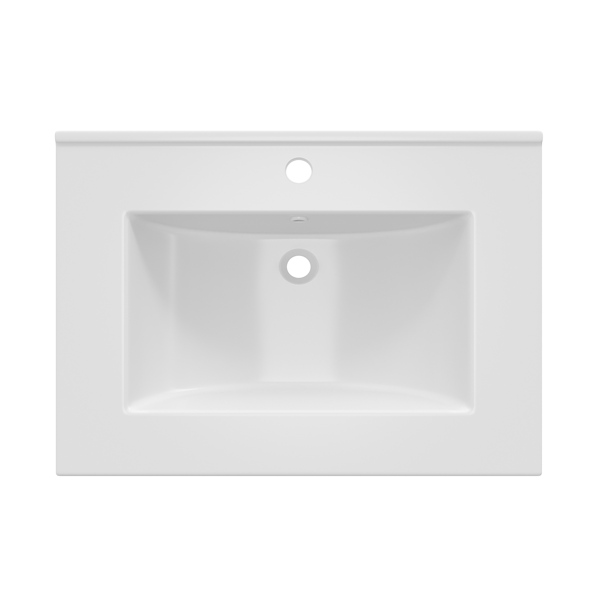61 cm freistehender Badezimmerschrank mit hochglän