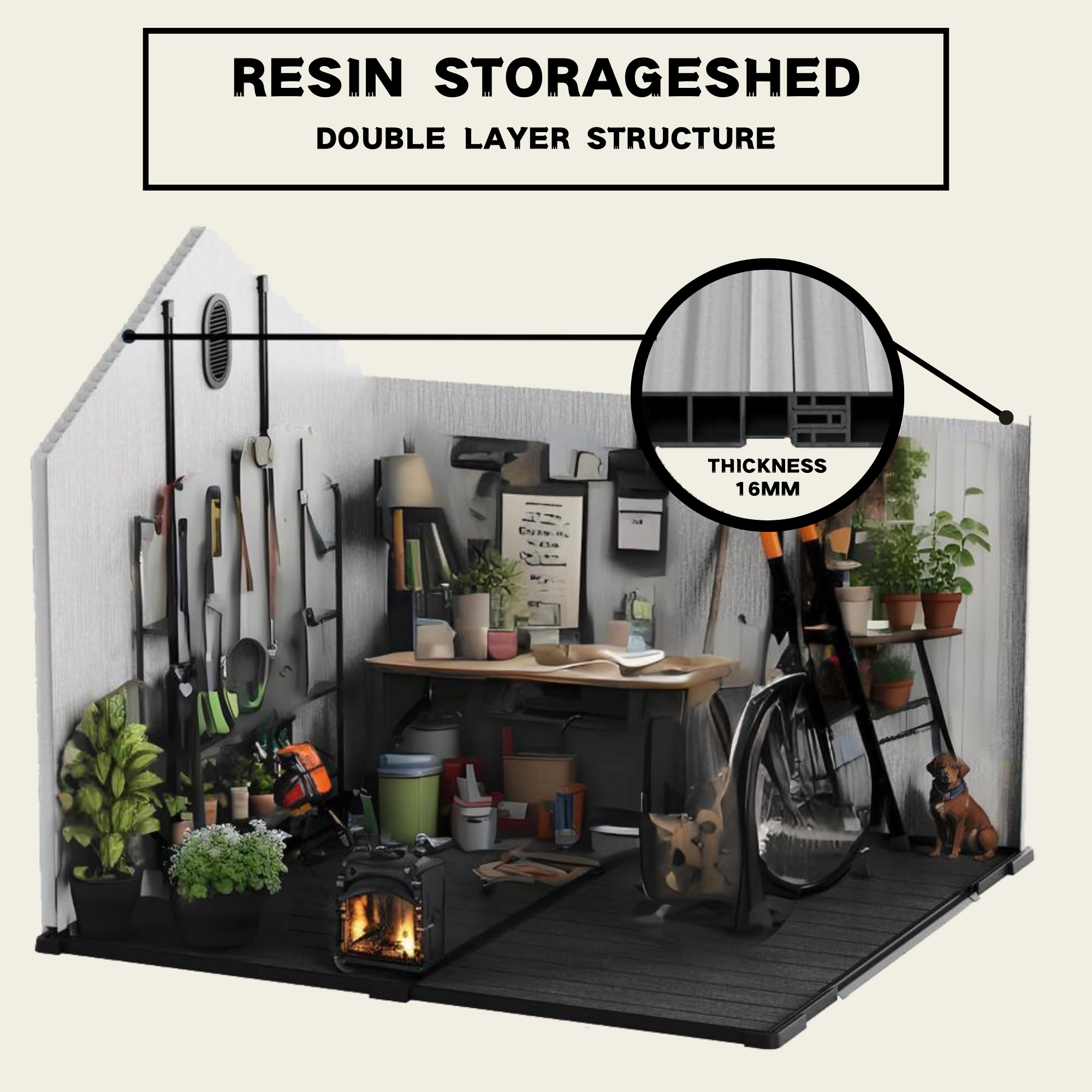 Présentation du abri de jardin