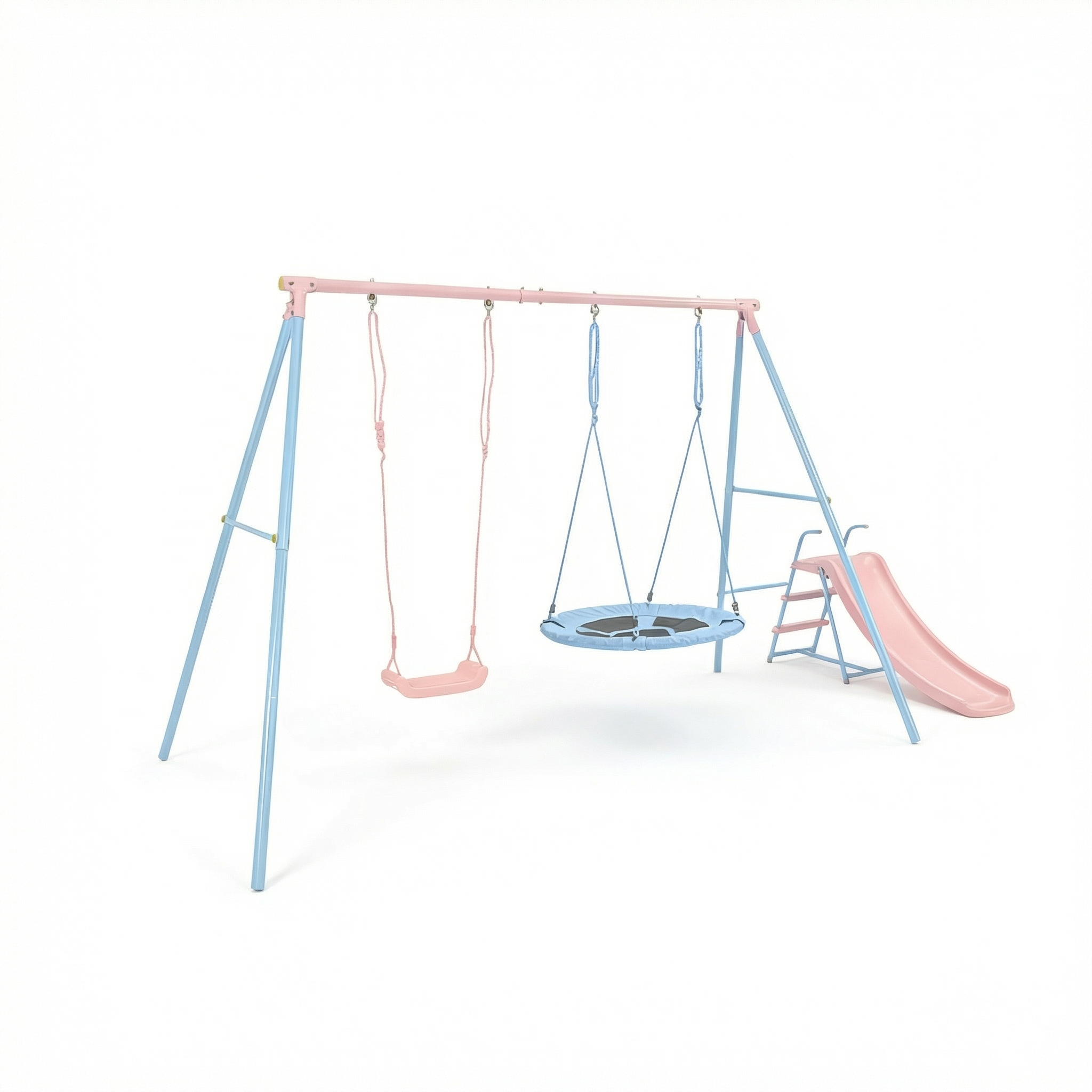 Détail du portique avec balançoire