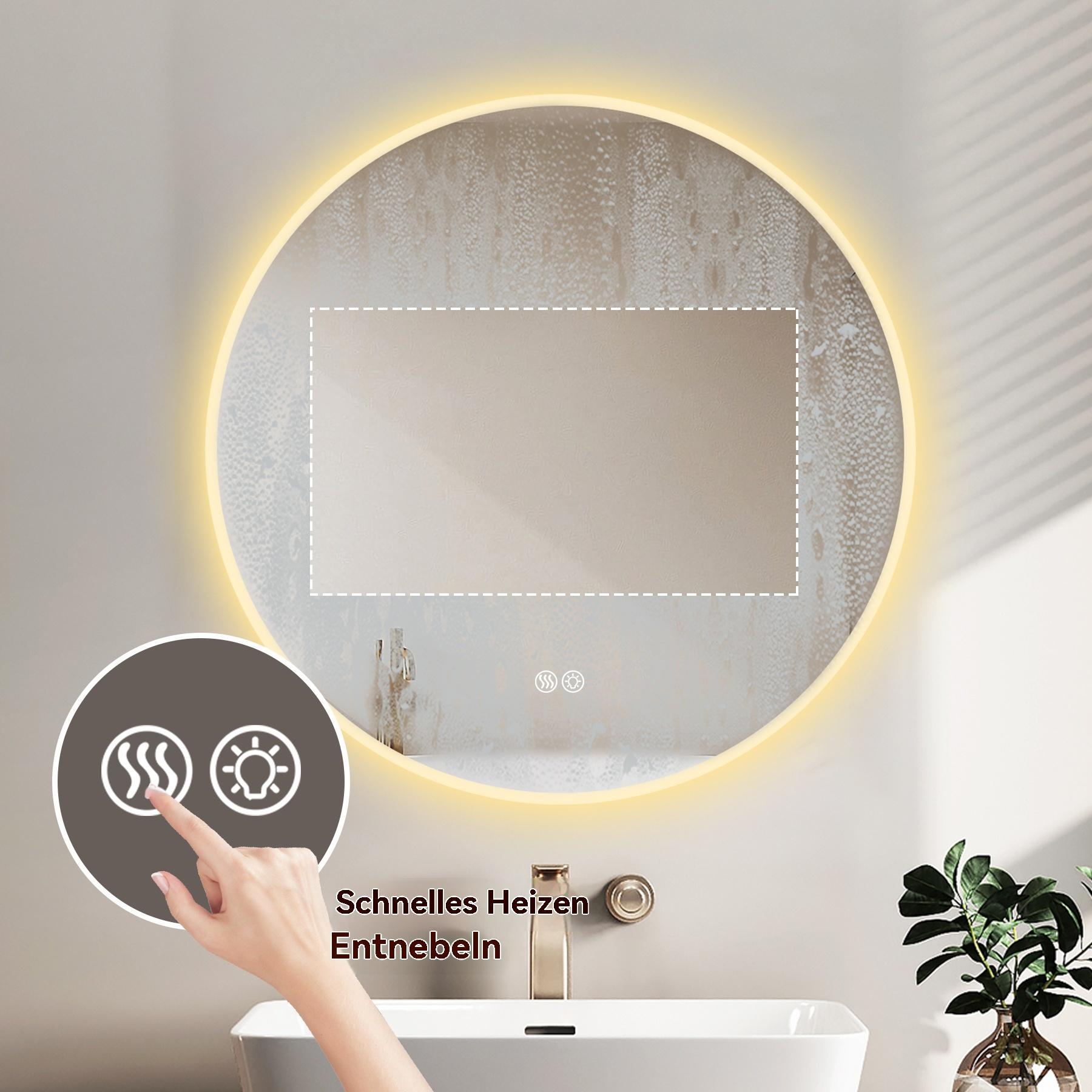 Fonction de dégivrage miroir salle de bain sans buée