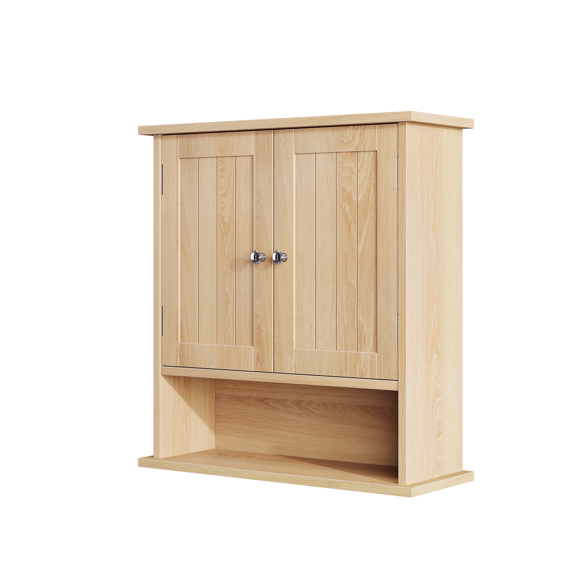 Meuble de salle de bains, 50 x 20 x 60 cm, MDF, marron - vue 3