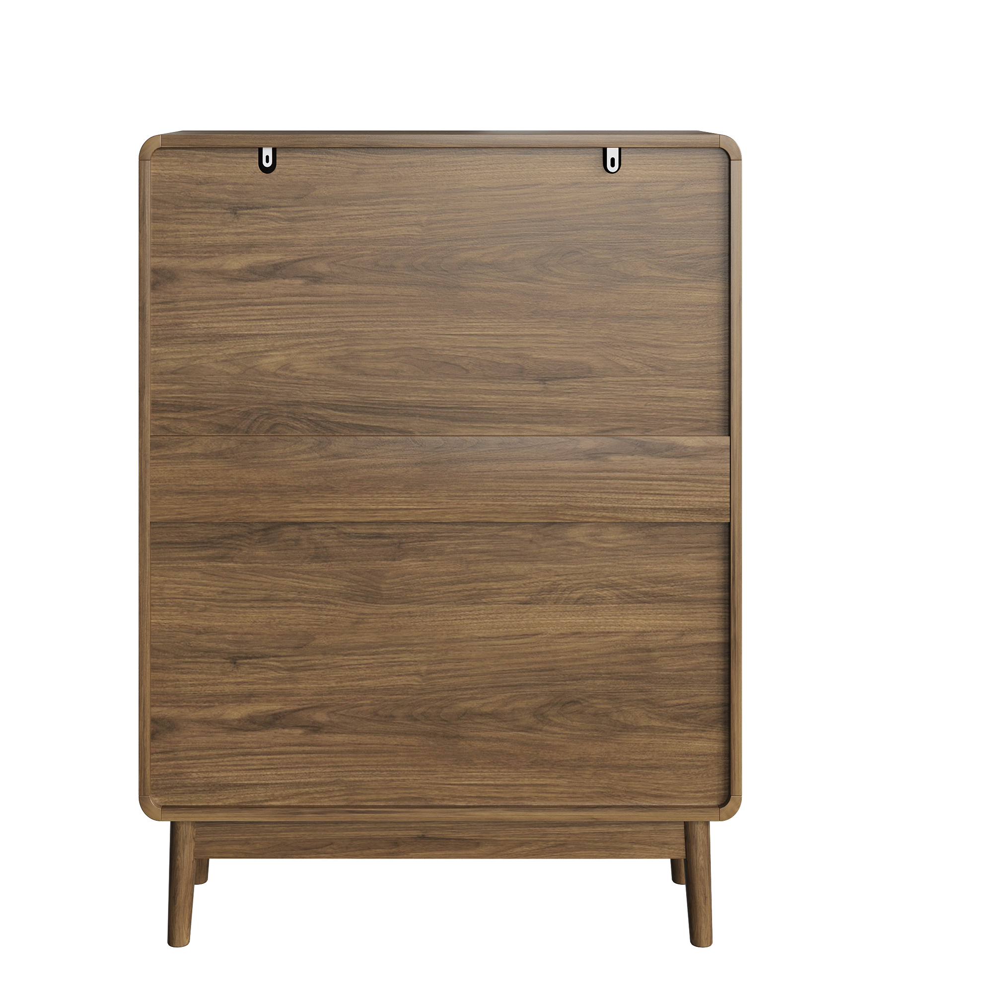 Meuble à chaussures, structure pliante, 60 x 24 x 95 cm, bois et MDF, noyer - vue 1
