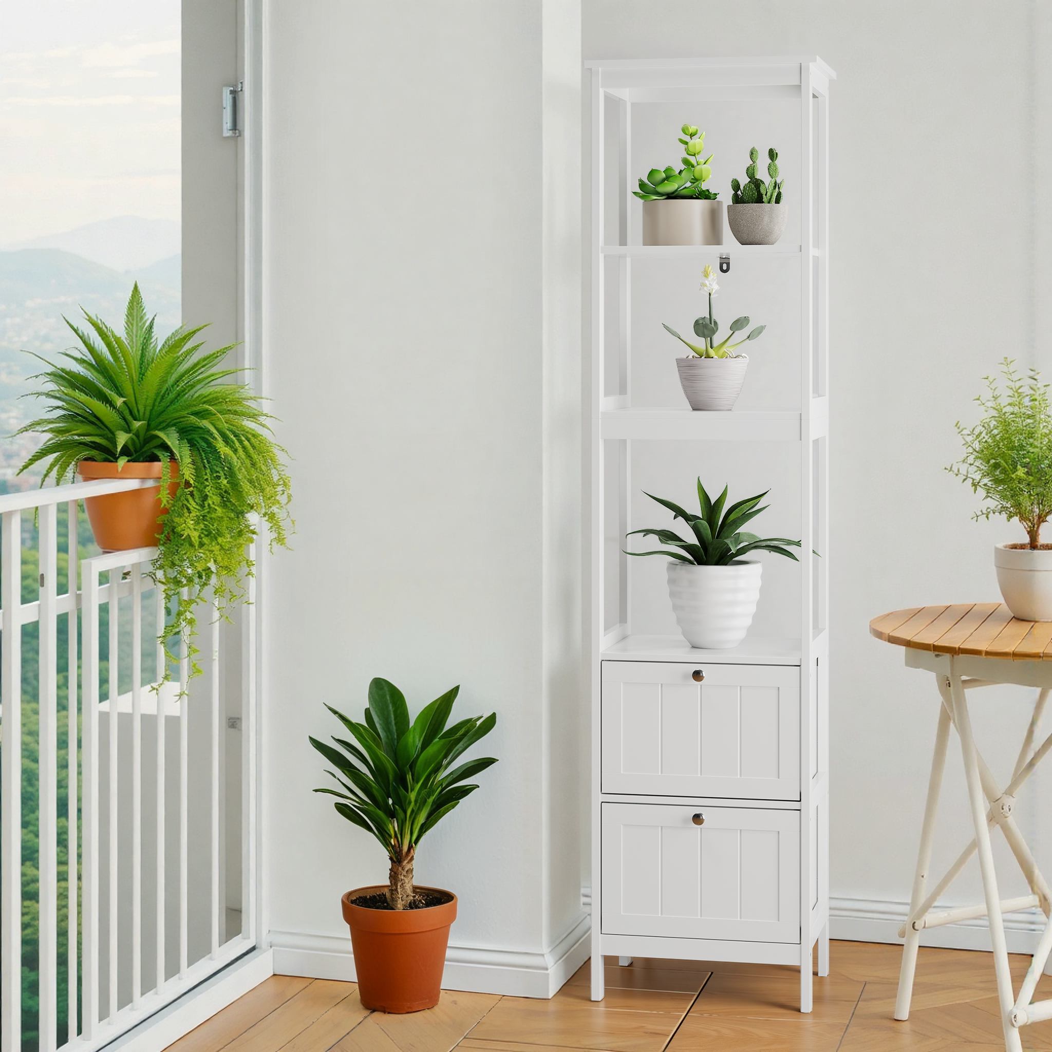 Schmaler Hochschrank, Badezimmerschrank, schmaler 