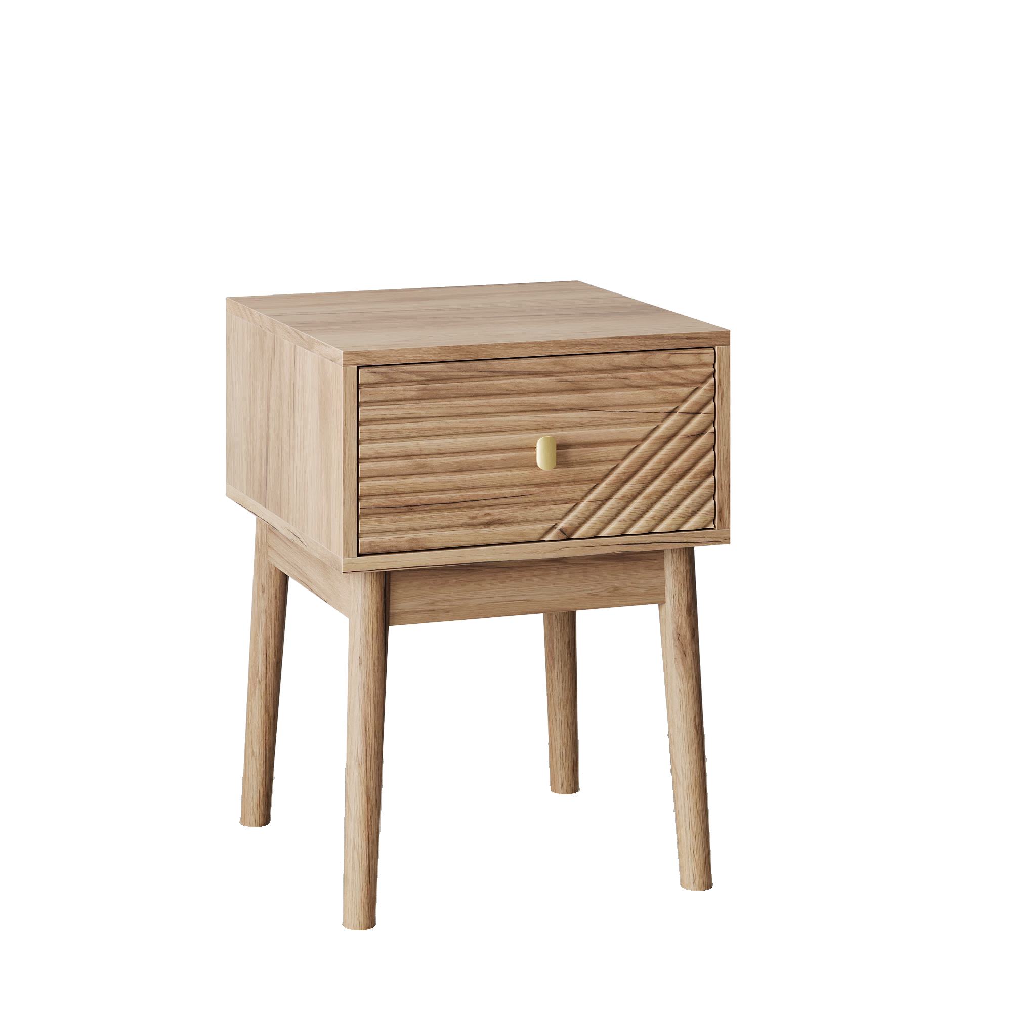 cette table de chevet apporte une touche moderne à votre chambre à coucher