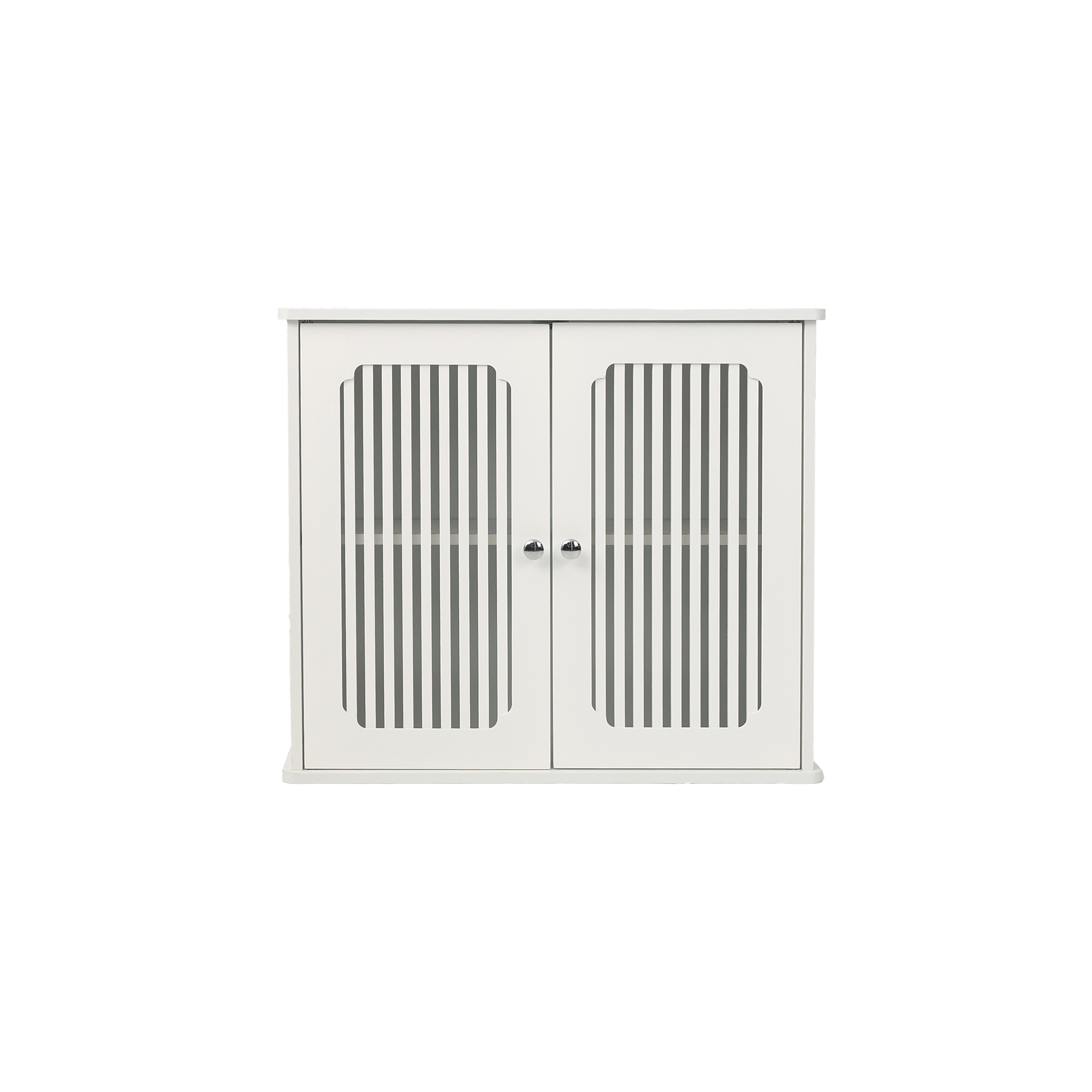 Meuble de rangement de salle de bains, 60 x 20 x 52 cm, panneaux de particules et MDF, blanc - vue 4