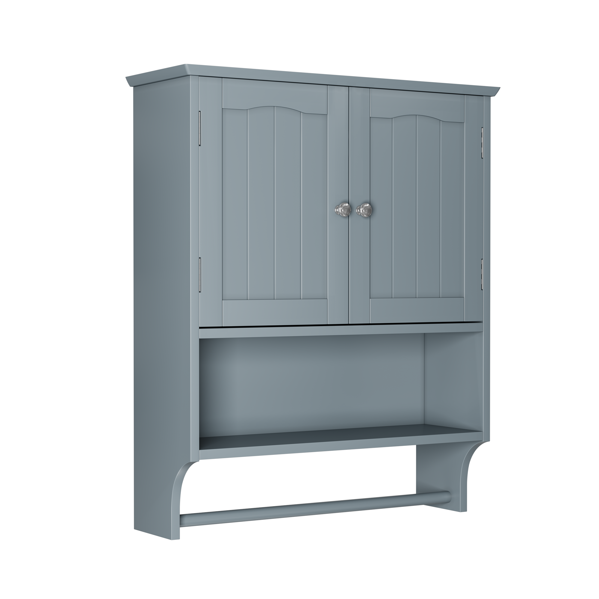 Badezimmerwandschrank mit Handtuchhalter, Badezimm