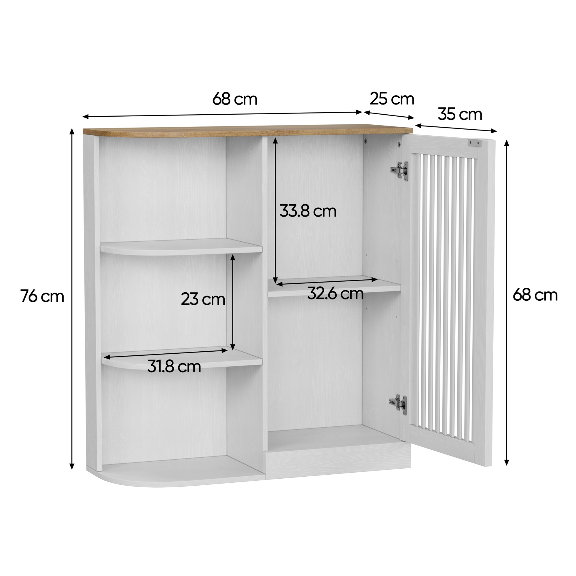 Dimensions du meuble de rangement