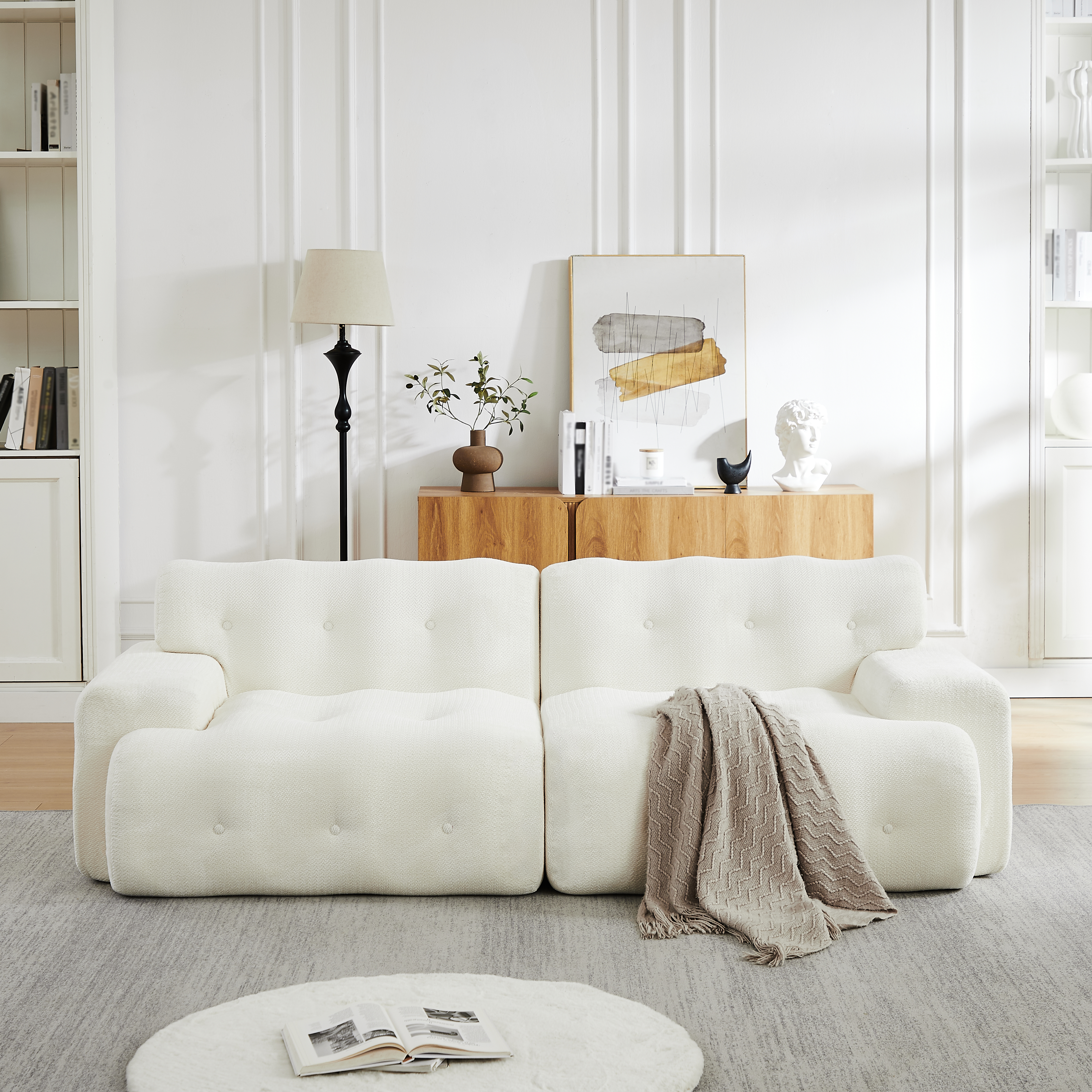 Cloud Sofa, übergroßer Zweisitzer – Breite Armlehn