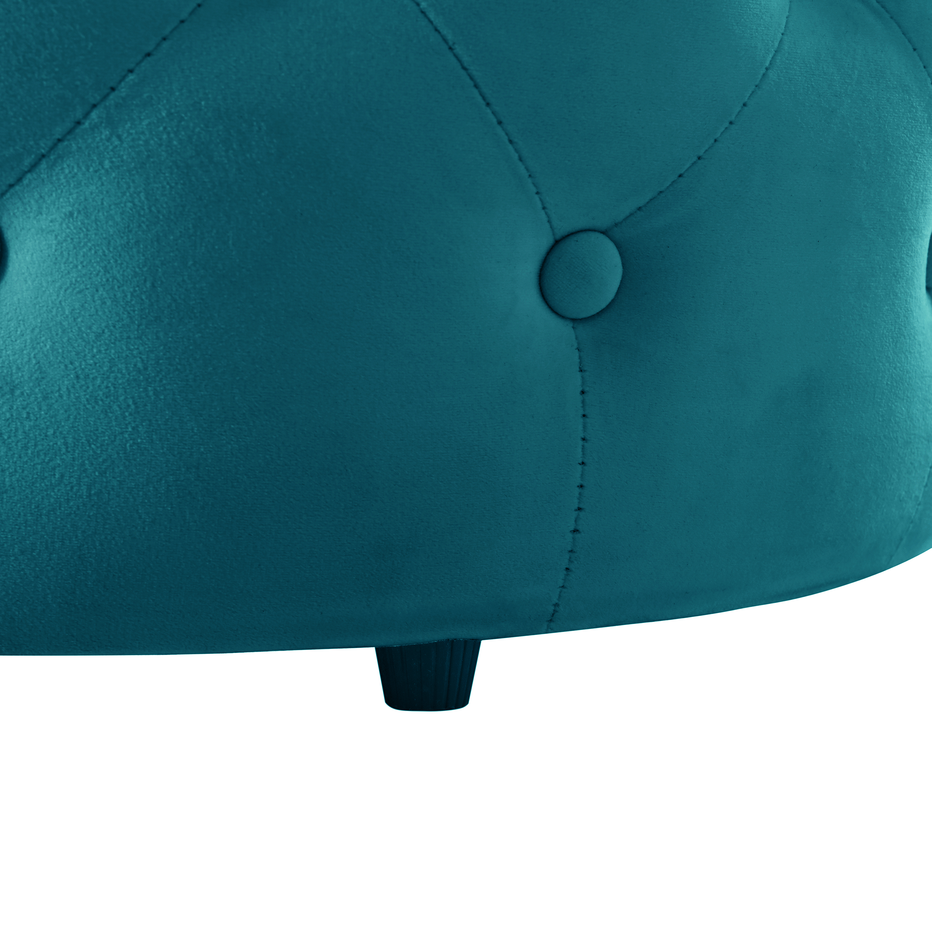 Ensemble de 2 poufs gigognes en velours, design 4-en-1, sert de banc de rangement, repose-pieds et table d'appoint avec plateau bois amovible, gain de place, pour salon et chambre, élégance et fonctionnalité - image 5