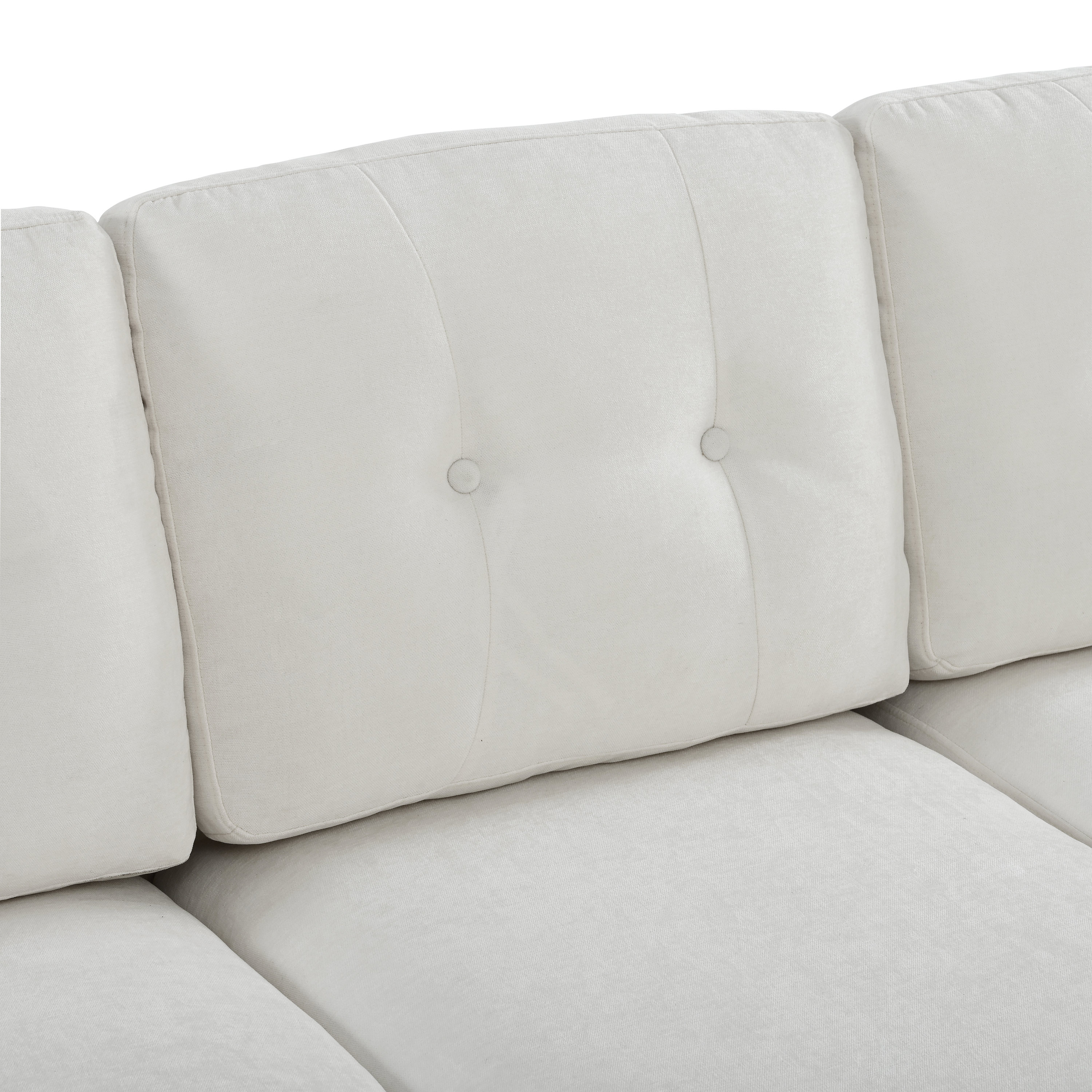 Canapé d'angle double chaise-longue en tissu cheni - image 12