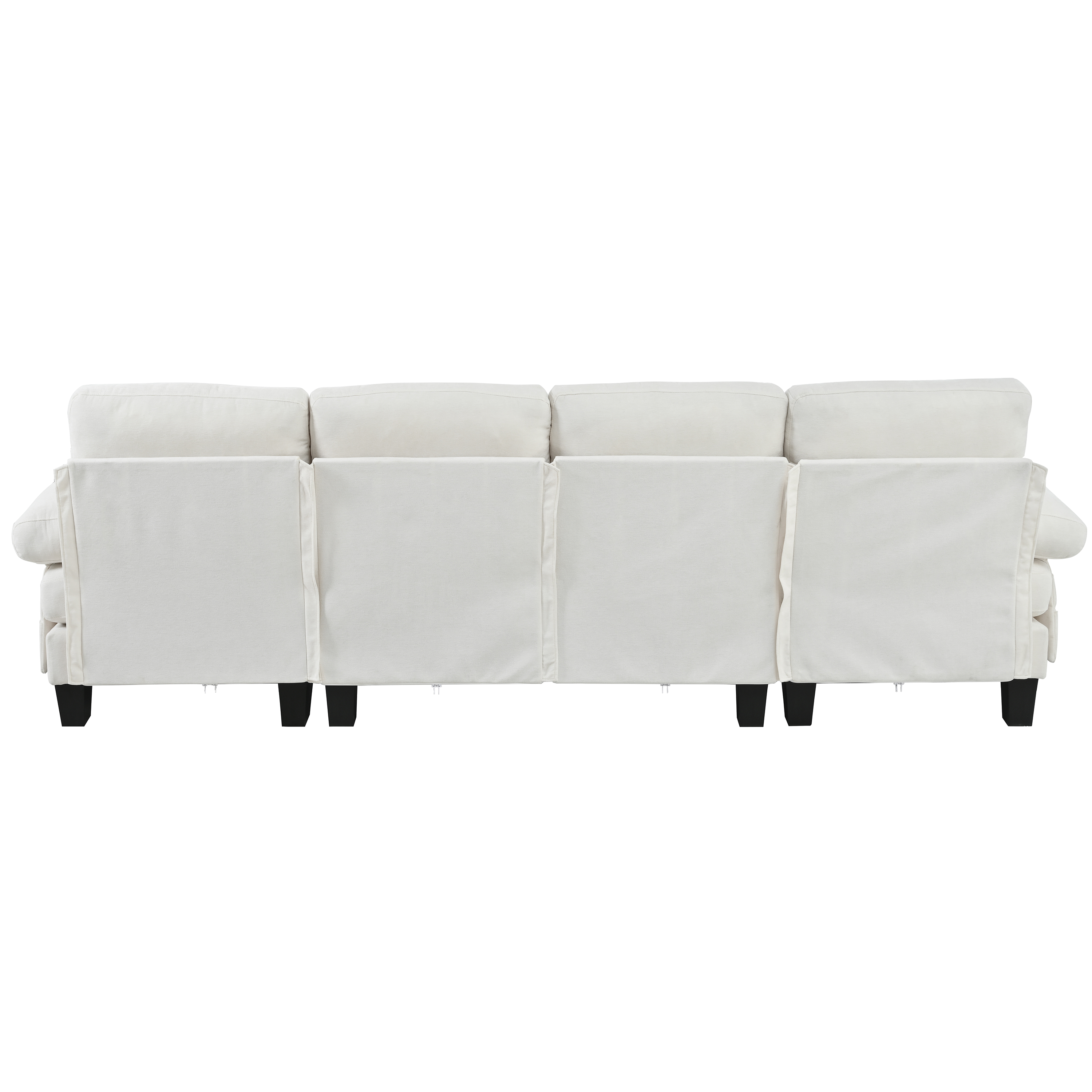 Canapé d'angle double chaise-longue en tissu cheni - image 10