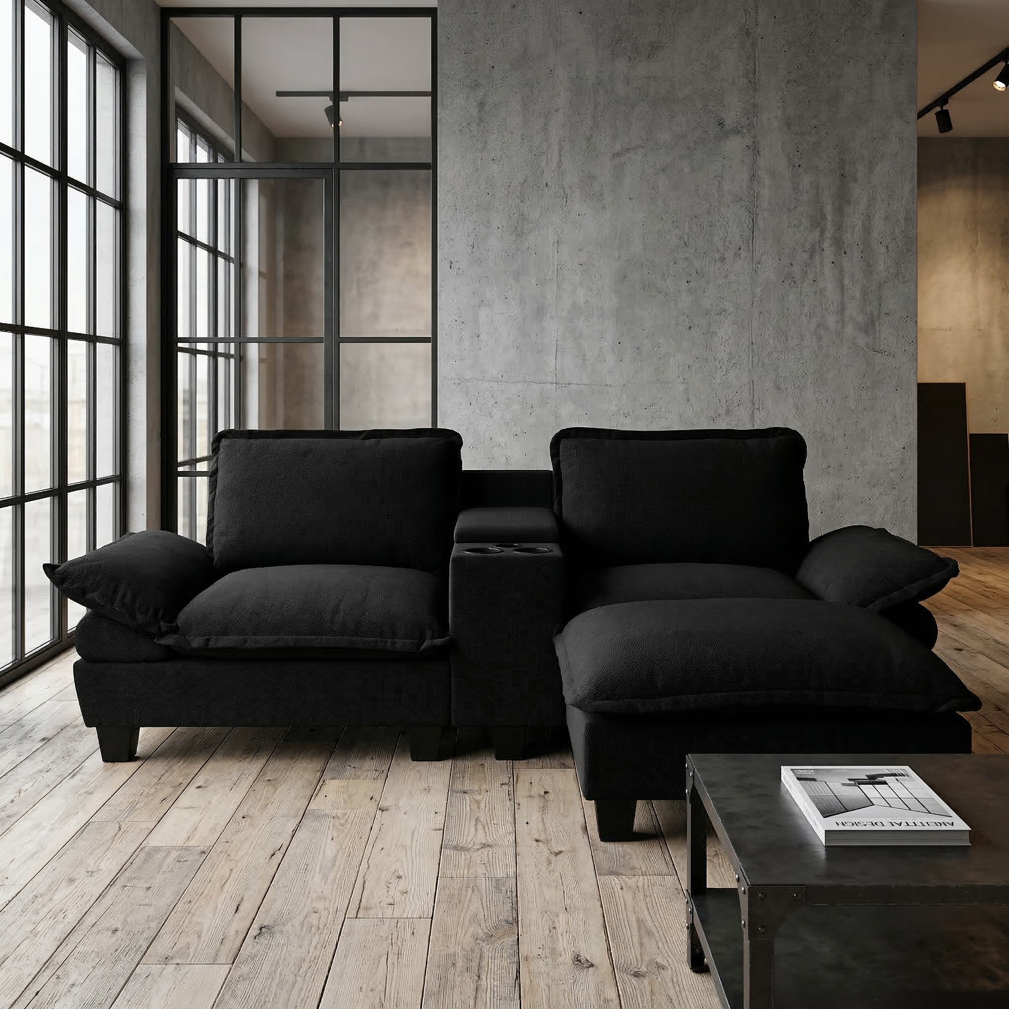 Modulare Cloud-Couch, L-förmiges Segelboot-Sofa mi