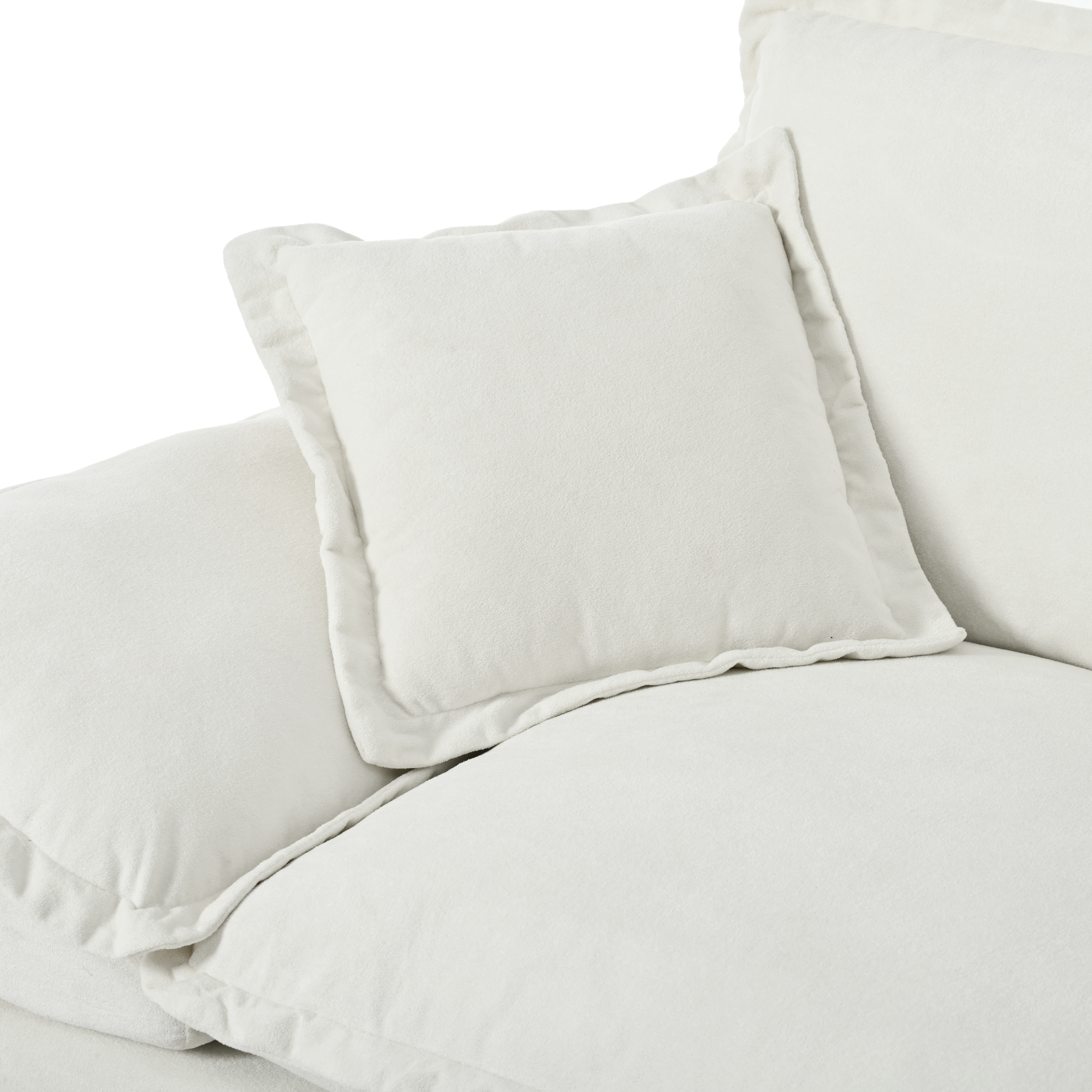 Canapé modulable avec assise confortable et finition soignée beige - vue complémentaire 1