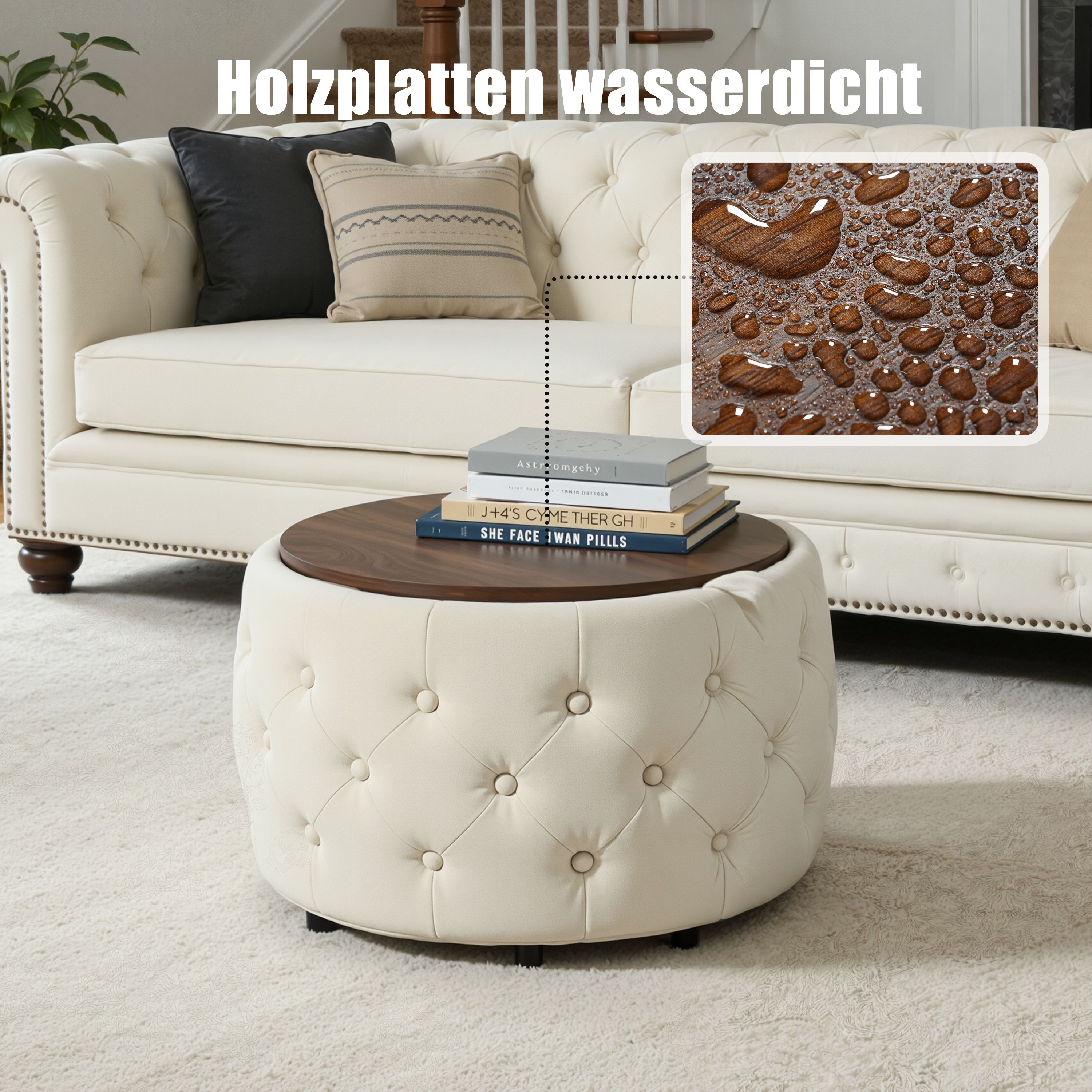 Détail du pouf