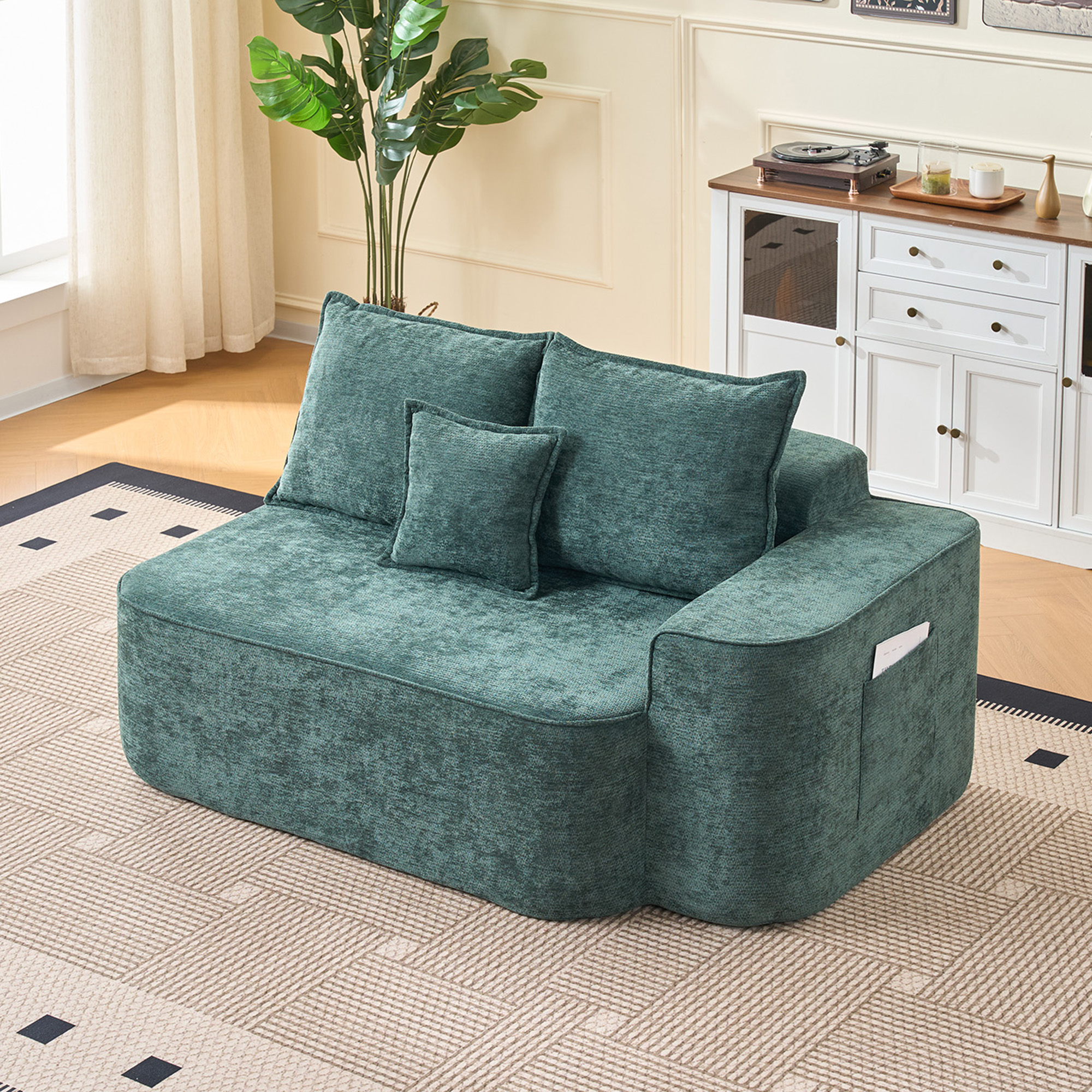 Bequemes 2-Personen Sofa ohne Montage, weiches Sof