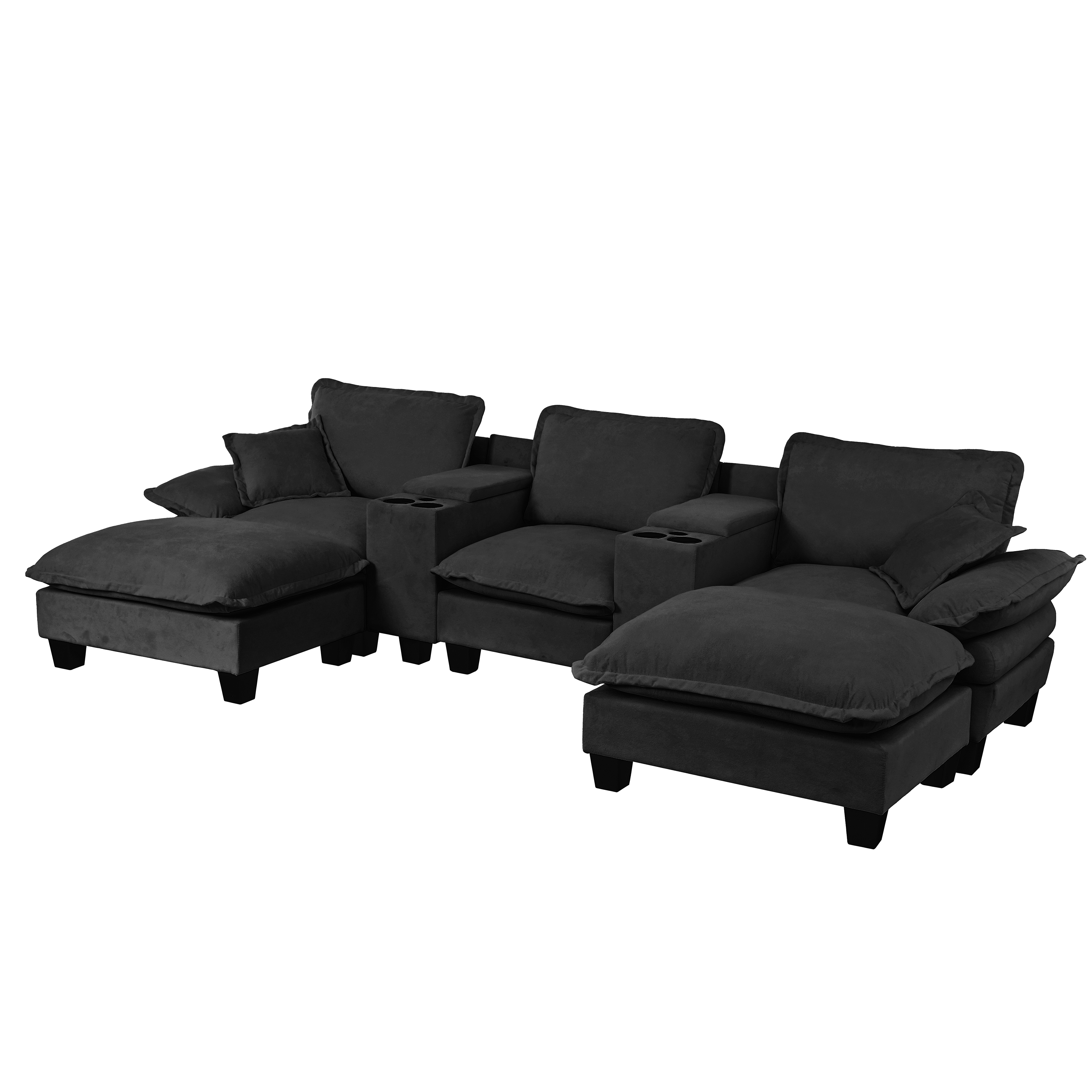 Canapé confortable avec accoudoirs amovibles