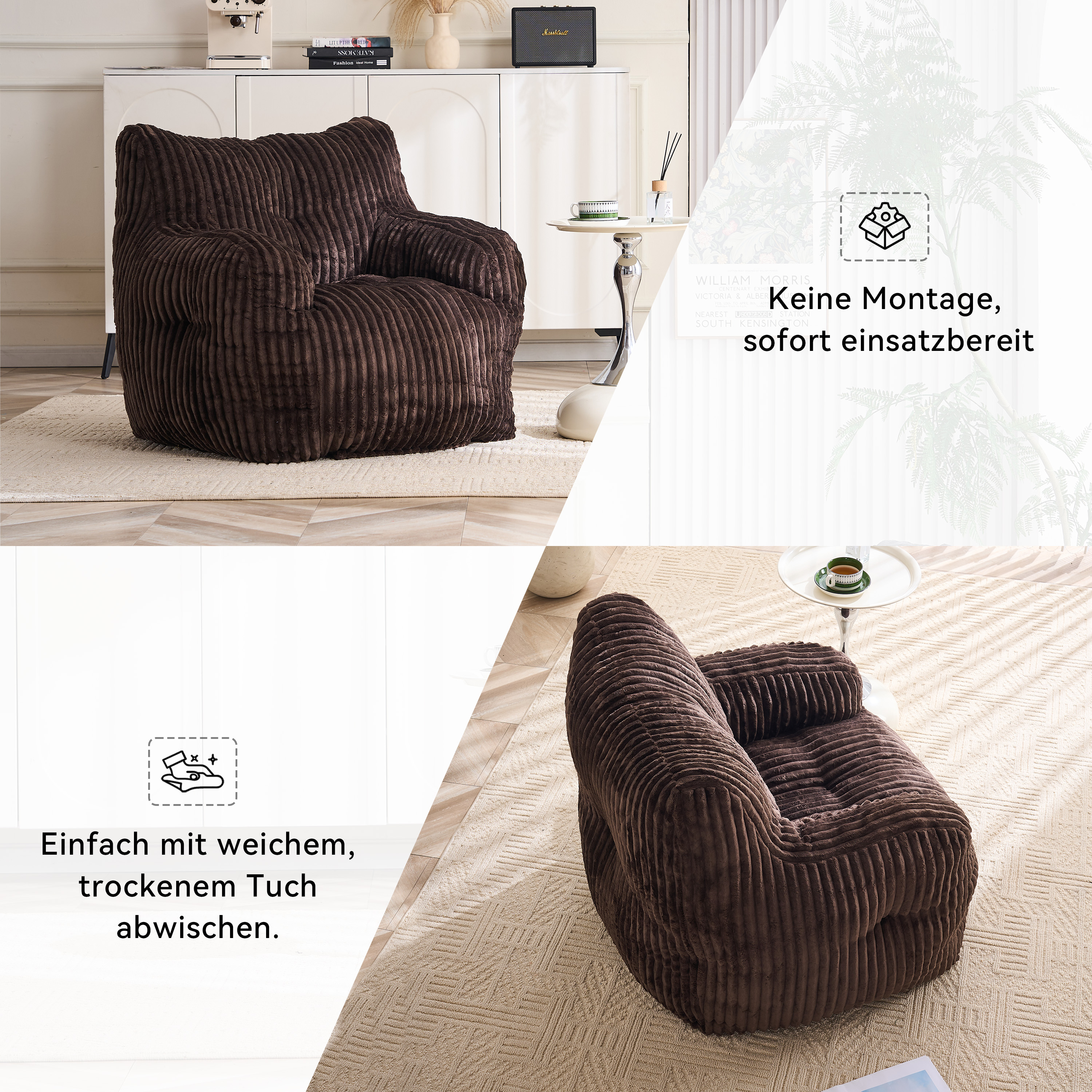 Détail du fauteuil lounge